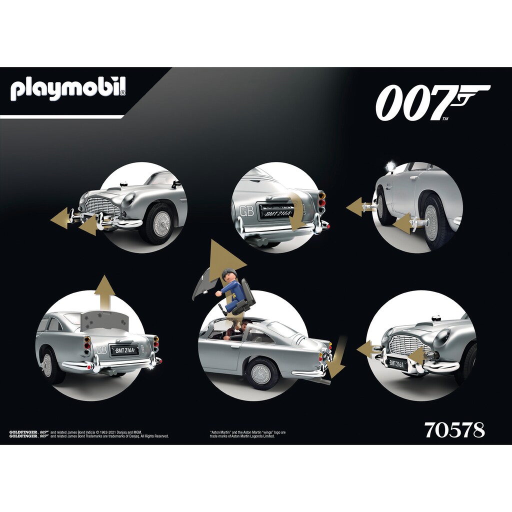 Playmobil® Konstruktions-Spielset »James Bond Aston Martin DB5 - Goldfinger Edition (70578)«, (54 St.), Made in Europe