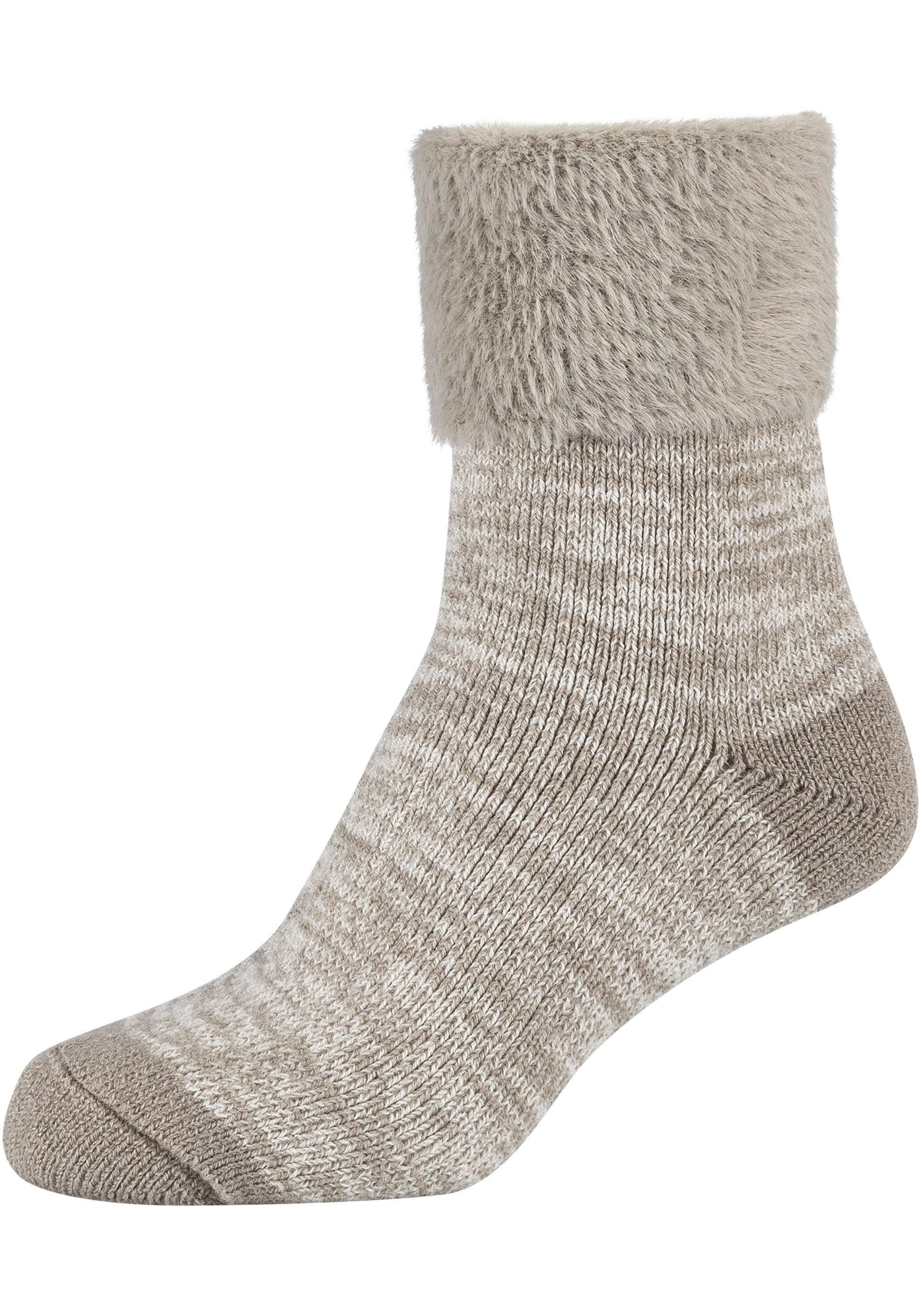 Camano Socken »warm & cozy«, (2 Paar), Mouline Cosy Socks, wärmende Qualität, sanfte Zehennähte, komfortabel