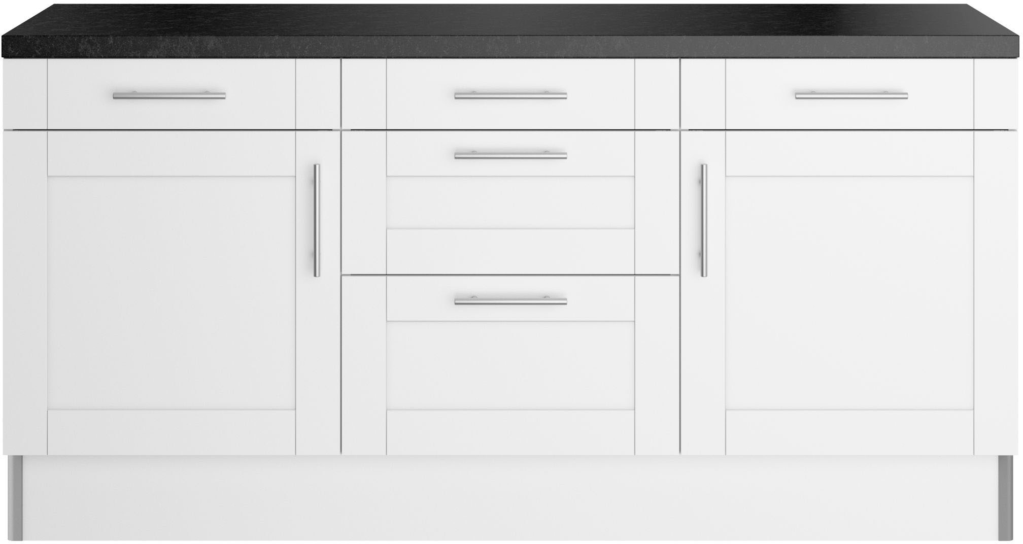 KOCHSTATION Küche »KS-Ahus«, 180 cm breit, ohne E-Geräte, Soft Close Funktion, MDF Fronten