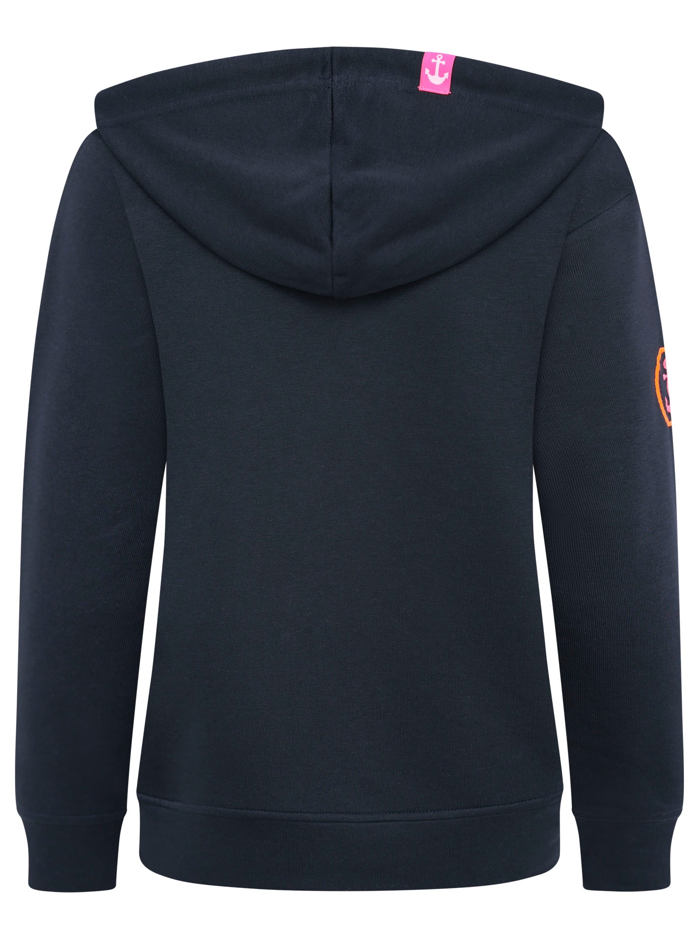 Zwillingsherz Hoodie »"Moin Moin Moin"«, V-Ausschnitt, bunte Stickerei, Kapuze, Kordelzug