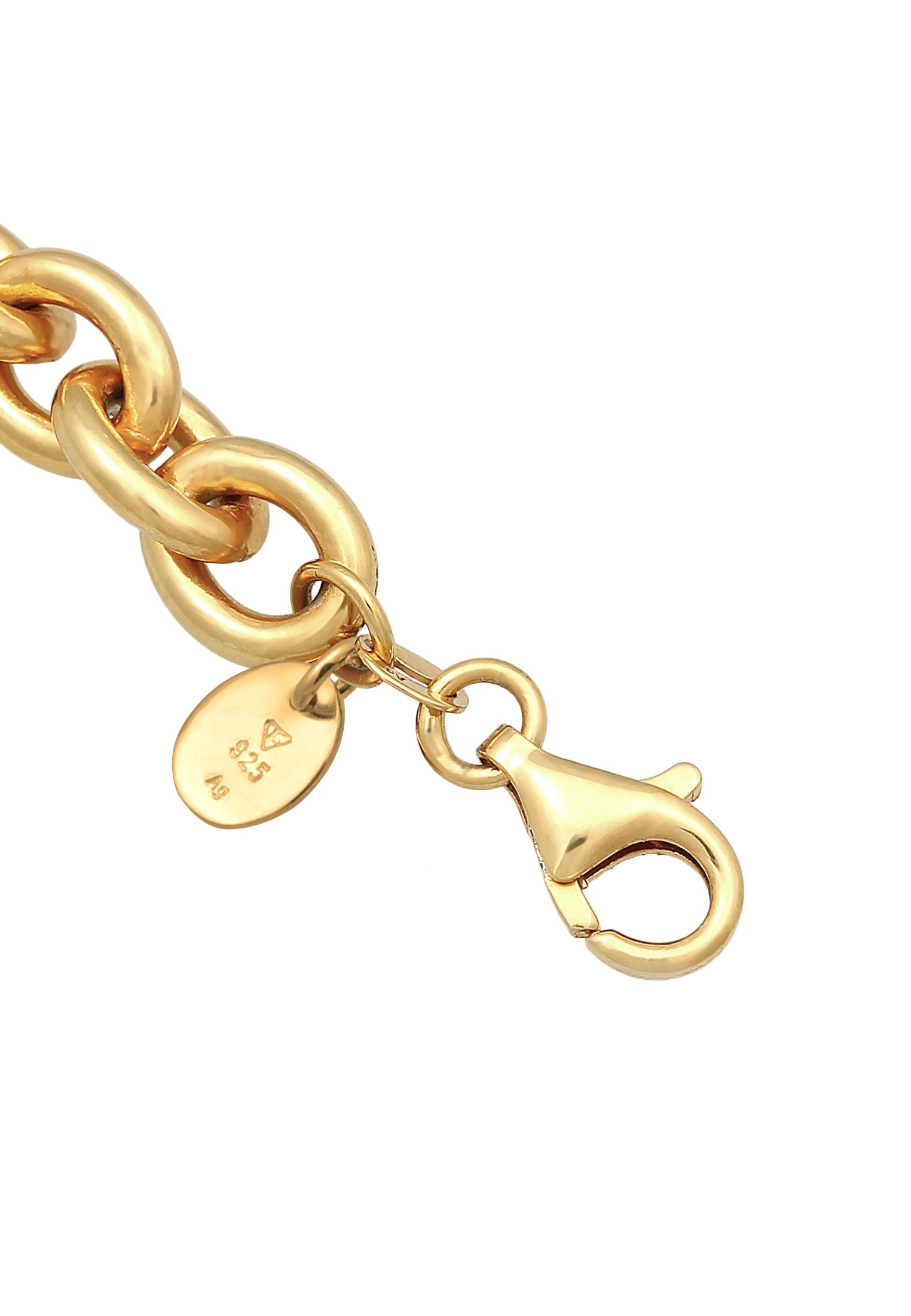 Elli Premium Fußkette »Fußschmuck Glieder Barock Süßwasserzuchtperle 925er Silber«