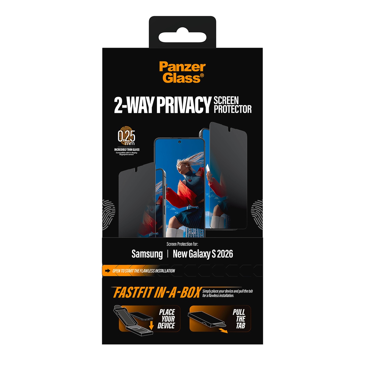 CARE by PanzerGlass Displayschutzglas »2-Way Privacy Screen Protector« für Samsung Galaxy S26 Displayschutzfolie, Schutzfolie, Bildschirmschutz, kratz- & stoßfest