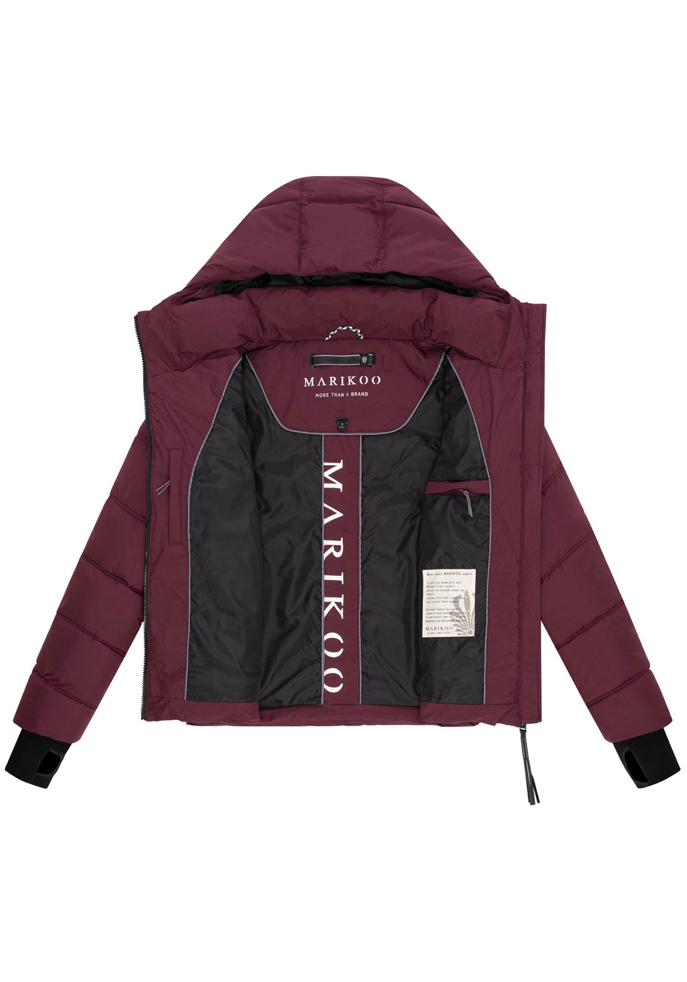 Marikoo Winterjacke »Marikoo Yukanii Damen Winterjacke Steppjacke N114«