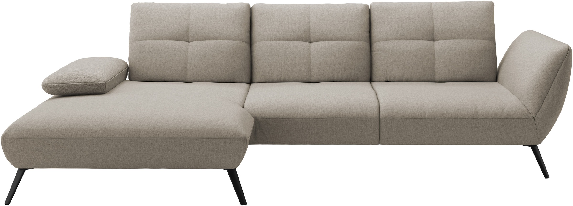 Places of Style Ecksofa »Mikado L-Form«, inkl. Sitztiefenverstellung und Armteilverstellung
