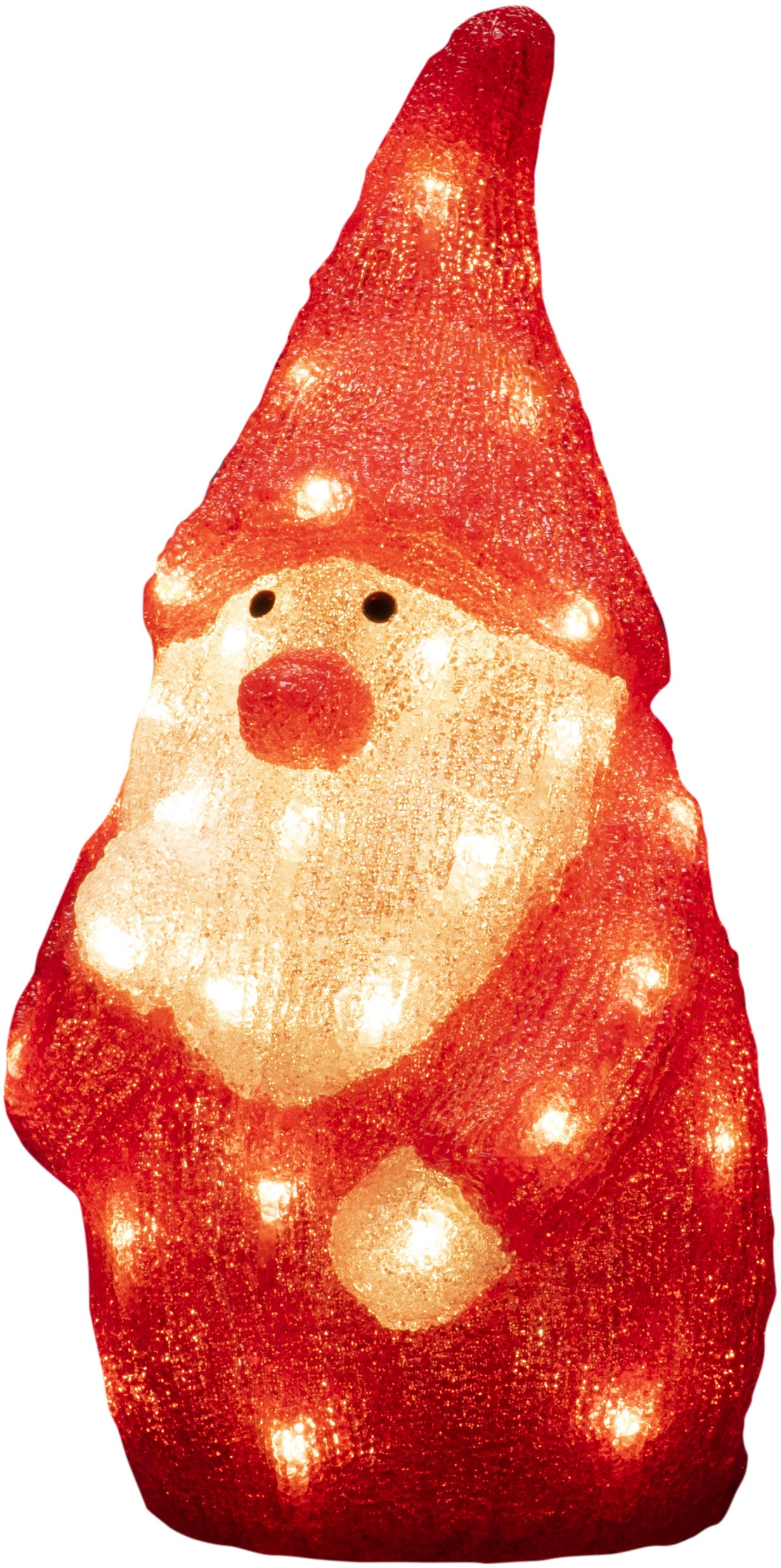 LED Dekofigur »LED Acryl Weihnachtsmann«, 40 warm weiße Dioden