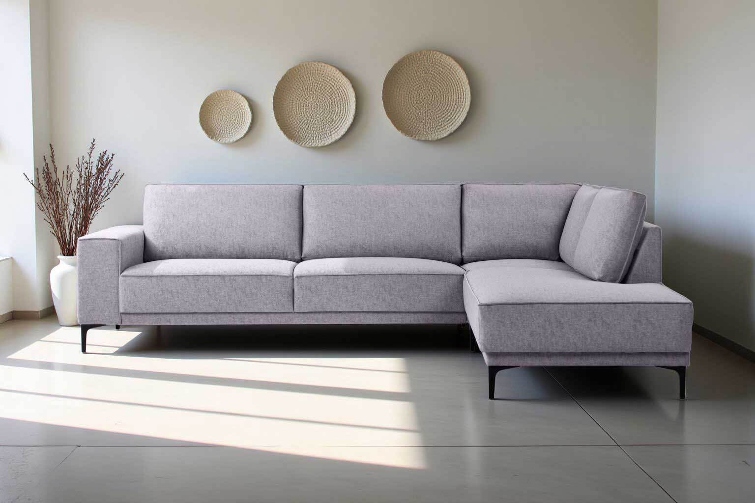 Places of Style Ecksofa Oland, L-Form, inkl. Rückenkissen, hochwertige Verarbeitung