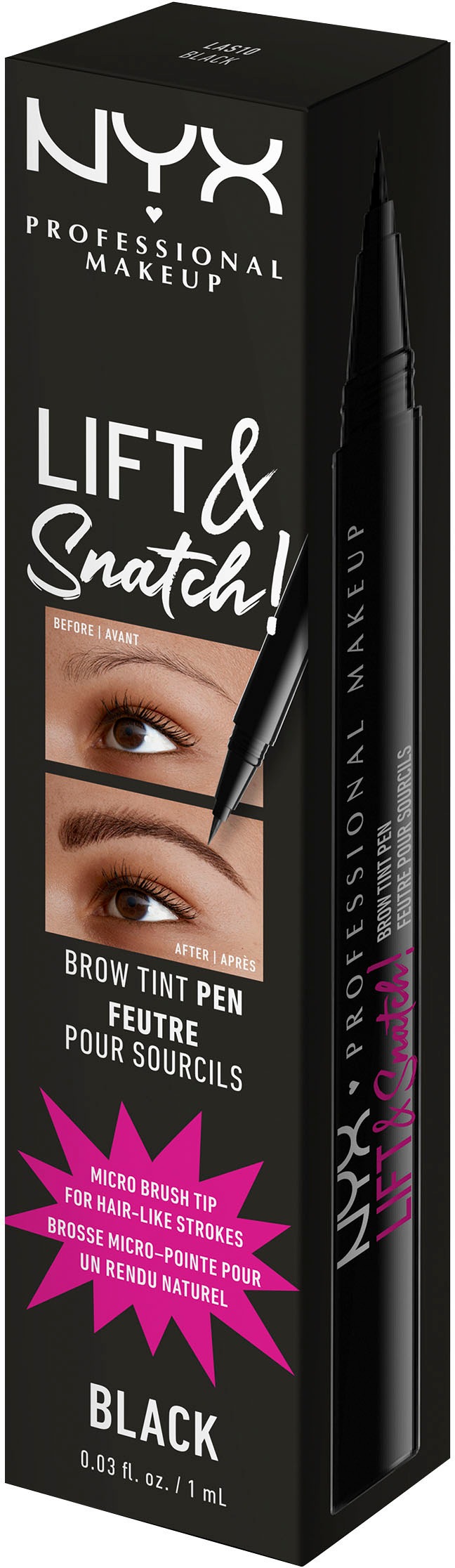 NYX PROFESSIONAL MAKEUP Augenbrauen-Stift »LIFT & SNATCH BROW TINT PEN« mit ultra dünner Spitze