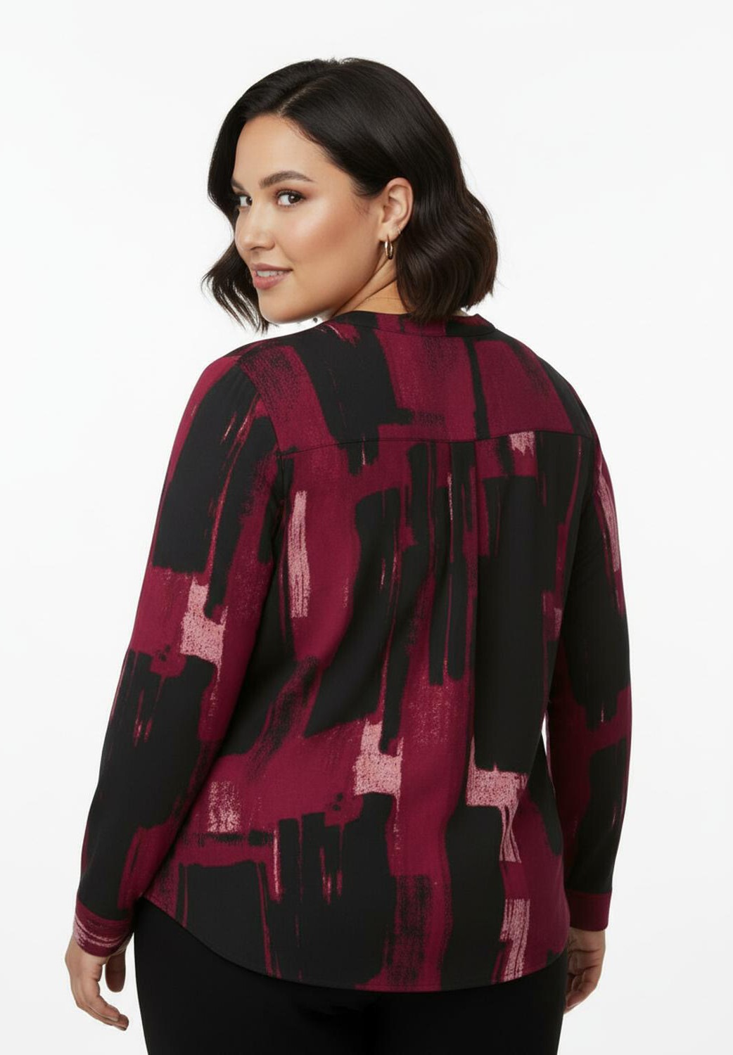 Witt Klassische Bluse »Druck-Bluse Druckbluse mit Krempelärmeln«