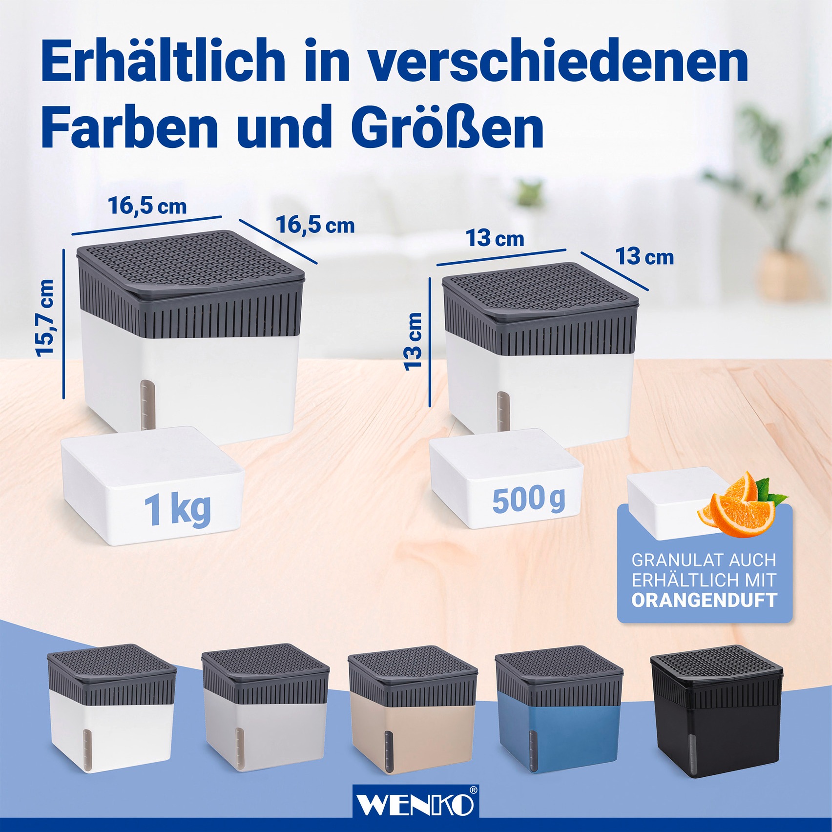 WENKO Luftentfeuchter »Cube« für 80 m³ Räume 1000 g