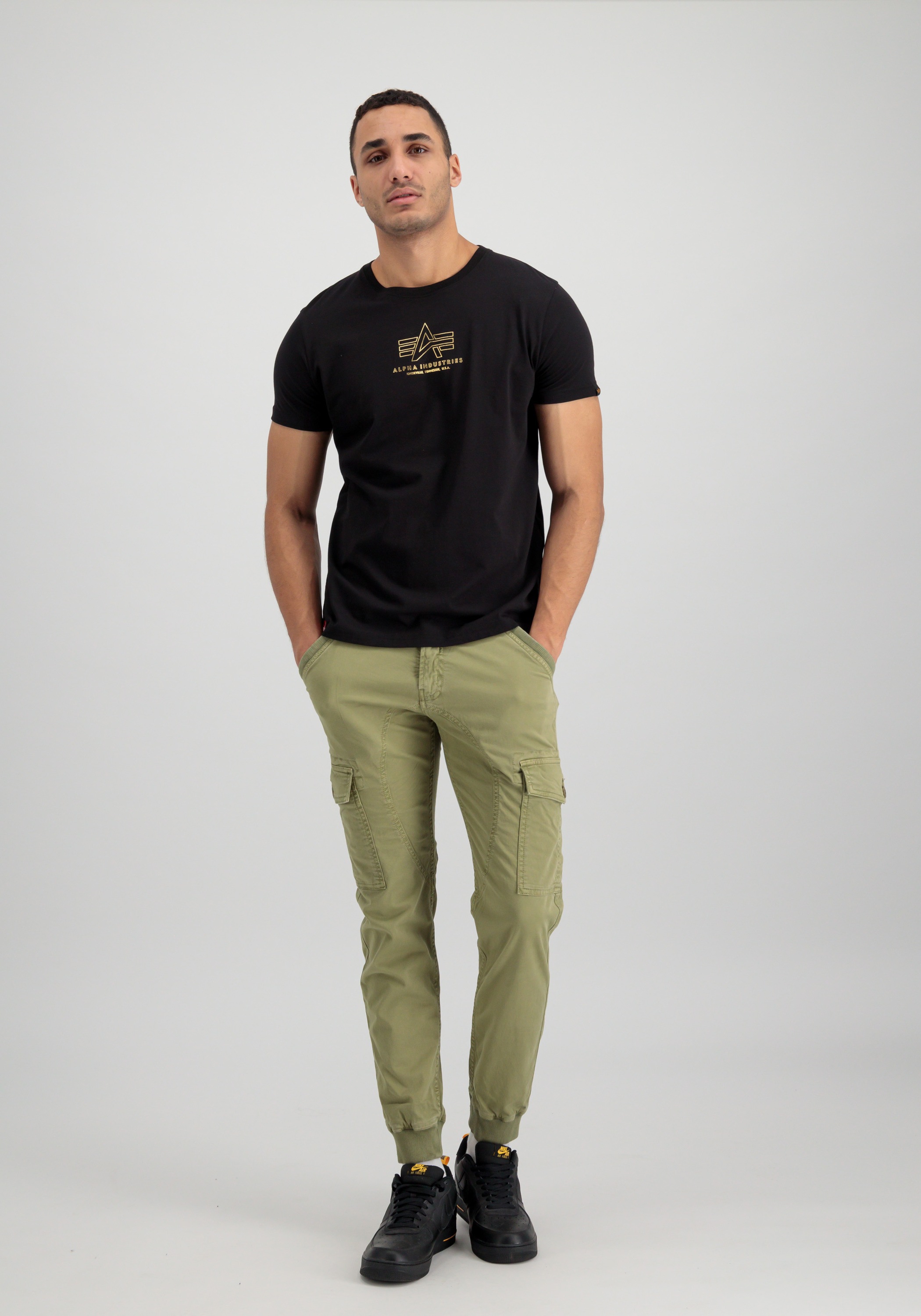 Alpha Industries T-Shirt »Alpha Industries Men - T-Shirts Basic T-Shirt ML Foil Print«
