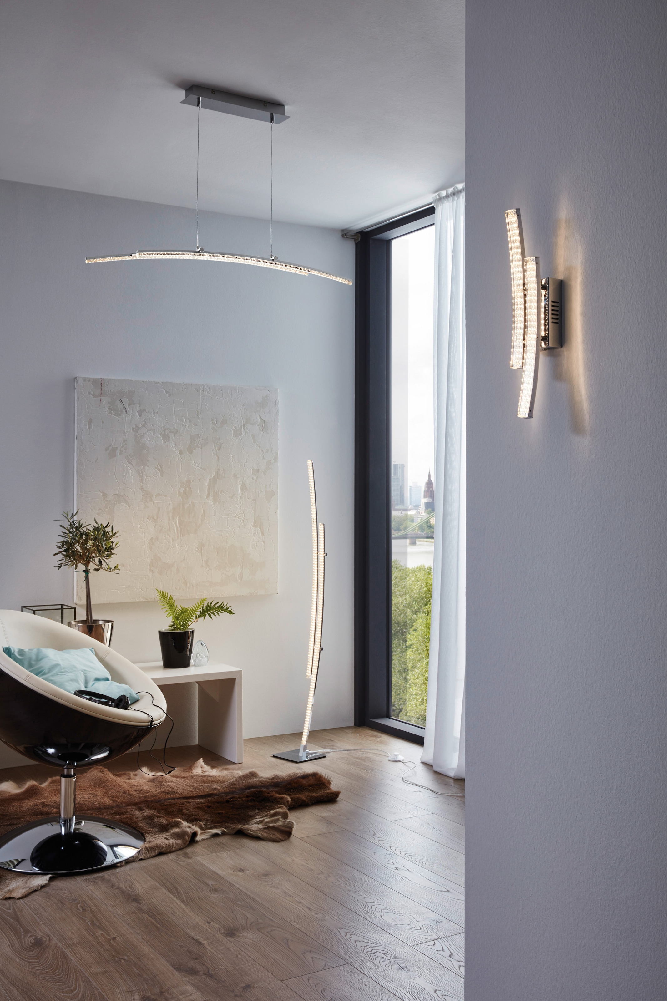 EGLO LED Wandleuchte »PERTINI« LED-Board Warmweiß