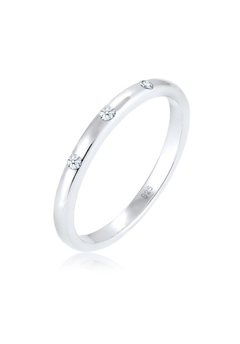Elli DIAMONDS Verlobungsring »Bandring Diamant (0.045 ct) 925 Sterling Silber« kaufen