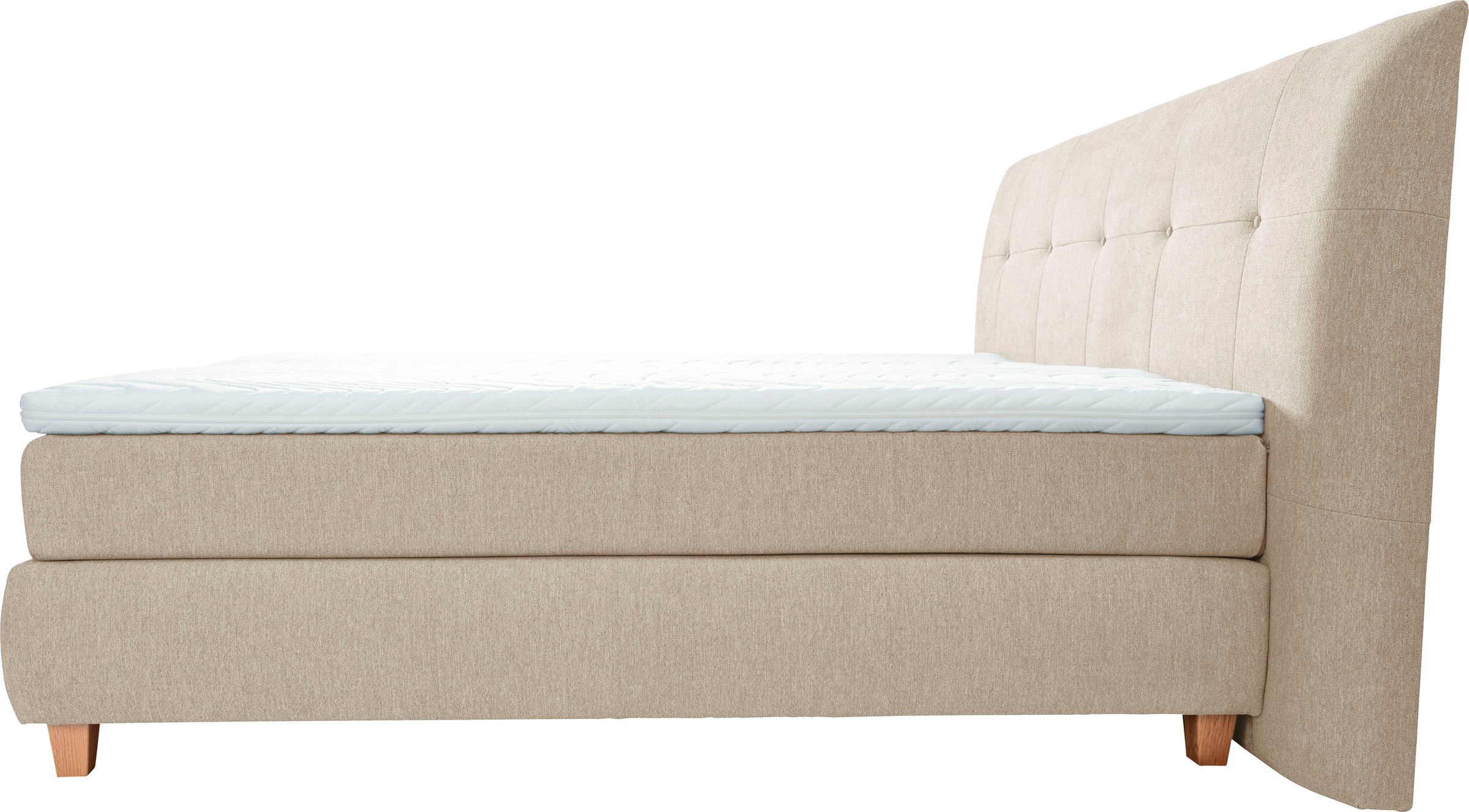 alina Boxspringbett »Luella«, ADA trendline Boxspringbett, inkl. Matratze und Viscoschaum-Topper