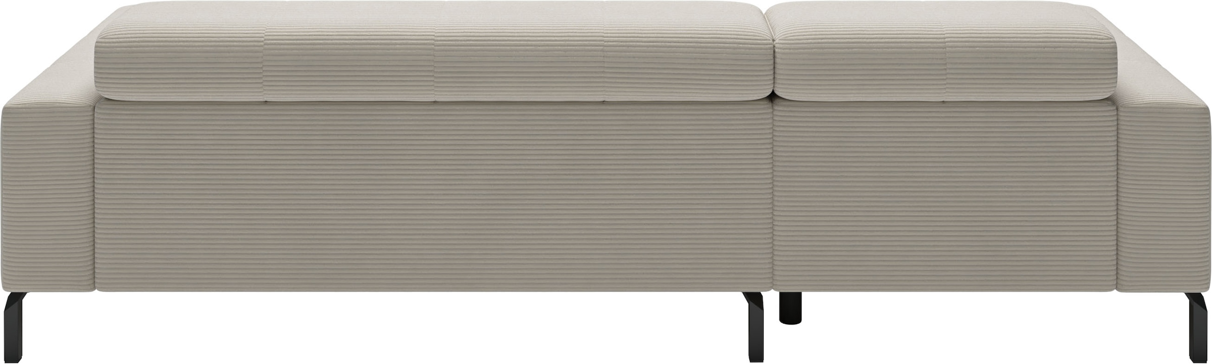 Home affaire Ecksofa »Claya, 258 cm breit, L-Form, Kopfteilverstellung« Moderne Steppung, weicher Polsteraufbau & saugroboterfreundliche Höhe
