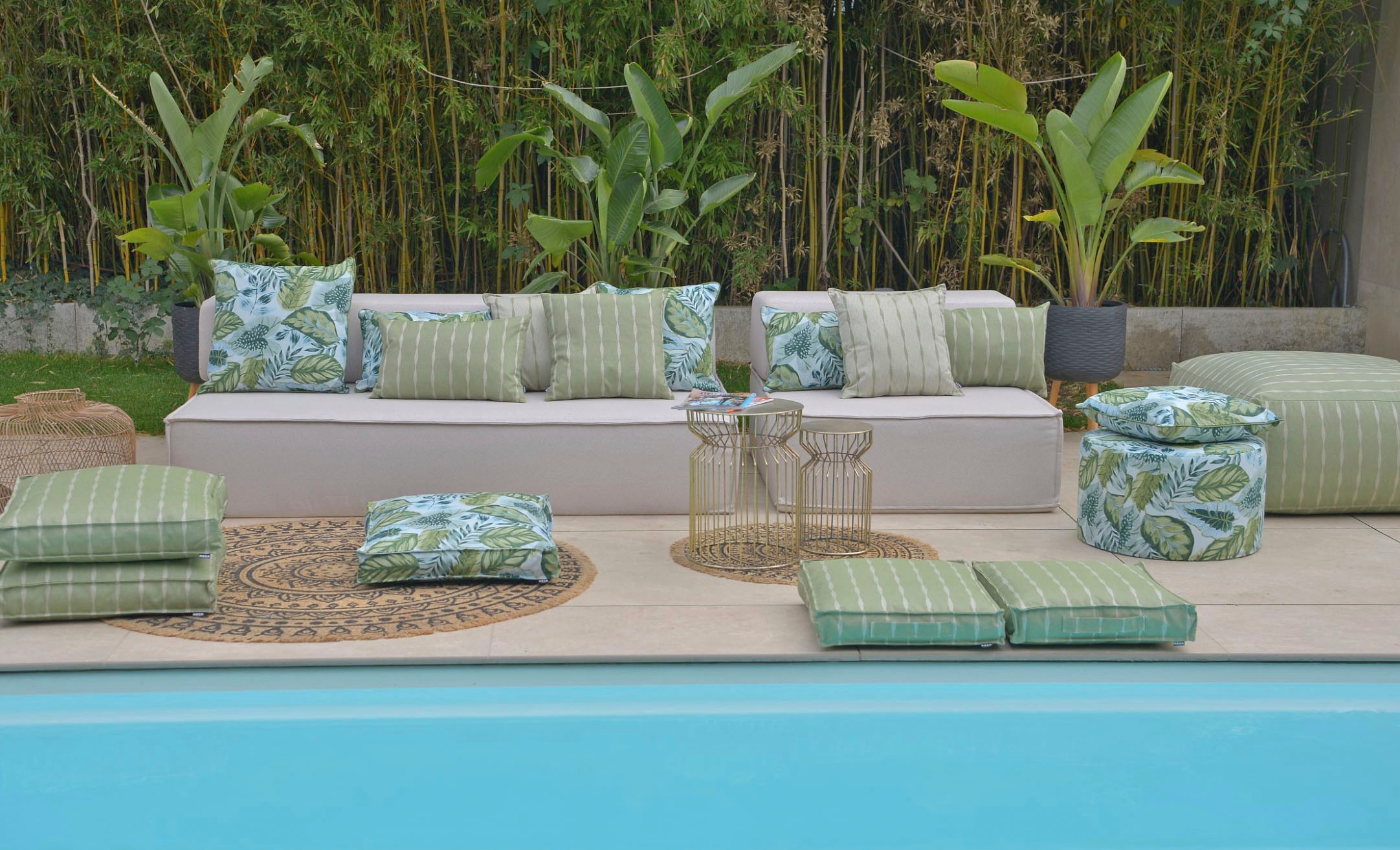 H.O.C.K. Dekokissen »Tropical« Kissenhülle mit Füllung, 1 Stück