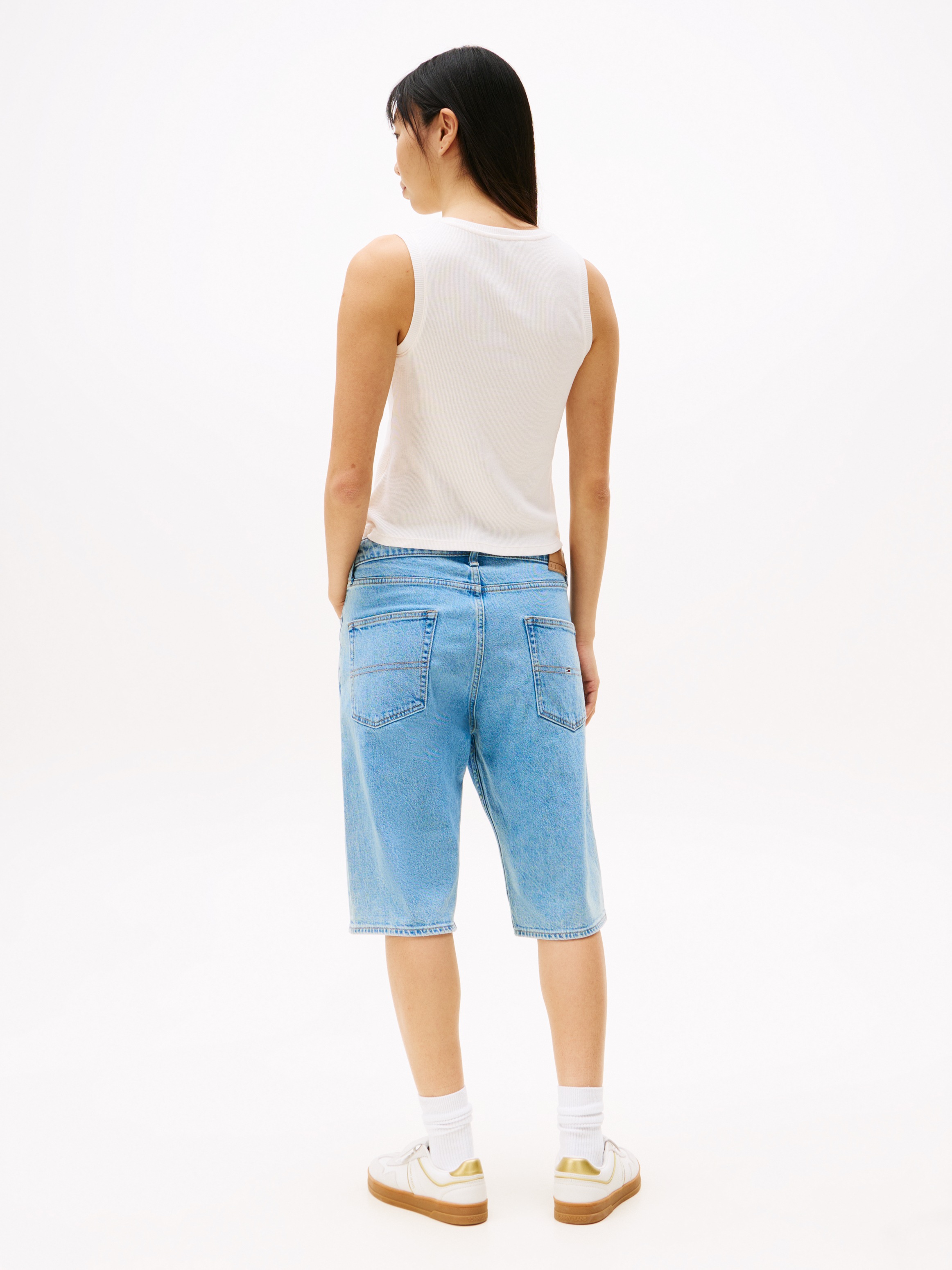 Tommy Jeans Tanktop »TJW SLIM SCRIPT RIB TANK TOP«, mit Logostickerei