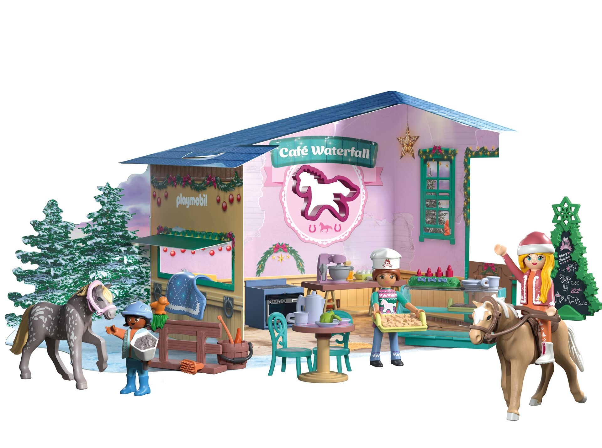 Playmobil® Spielzeug-Adventskalender »Spielbausteine, Weihnachtsbacken Reitercafé (71952), Adventskalender« ab 4 Jahren Made in Europe