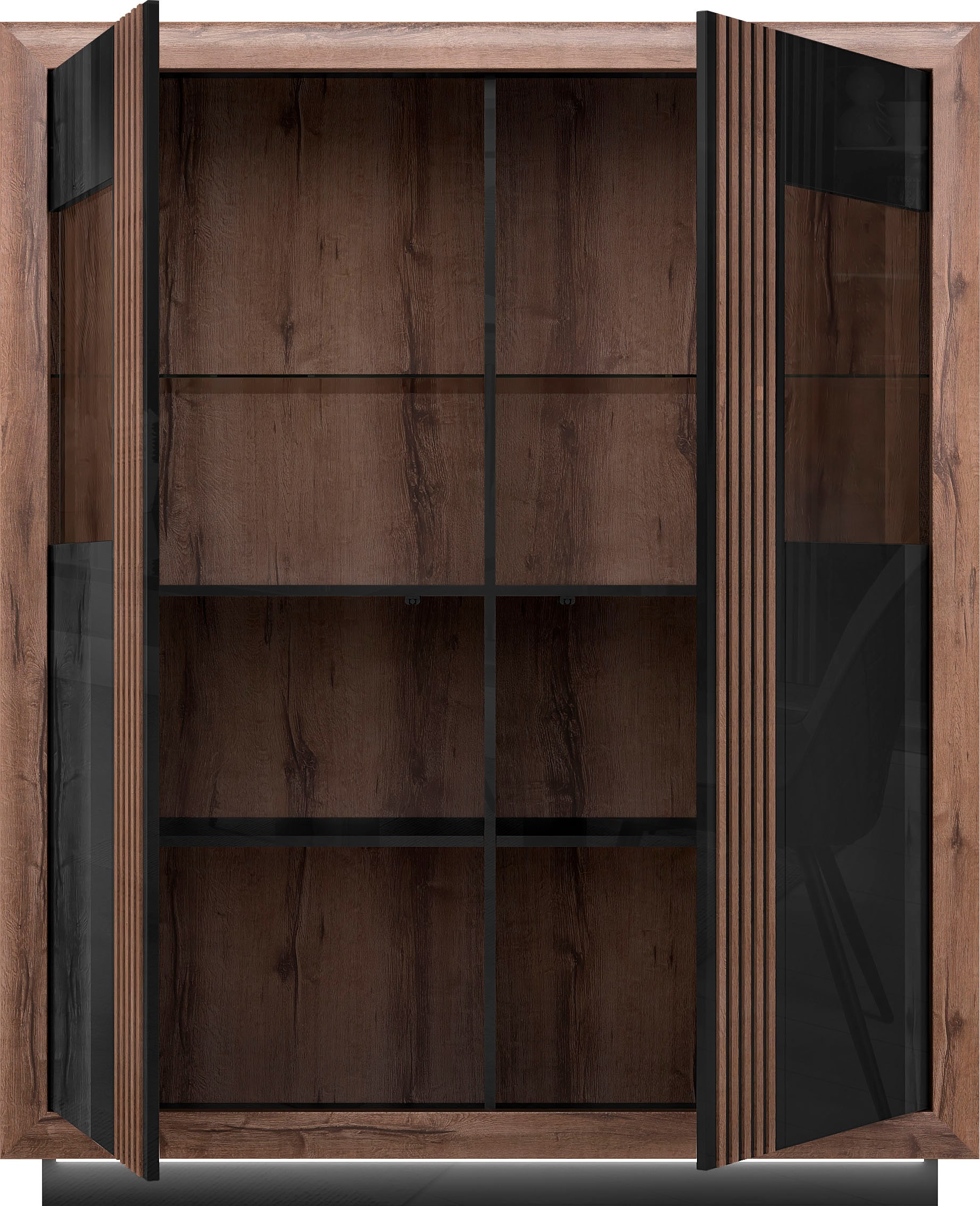 FORTE Highboard »Savona«, Höhe 161 cm, inkl. Sockelbeleuchtung