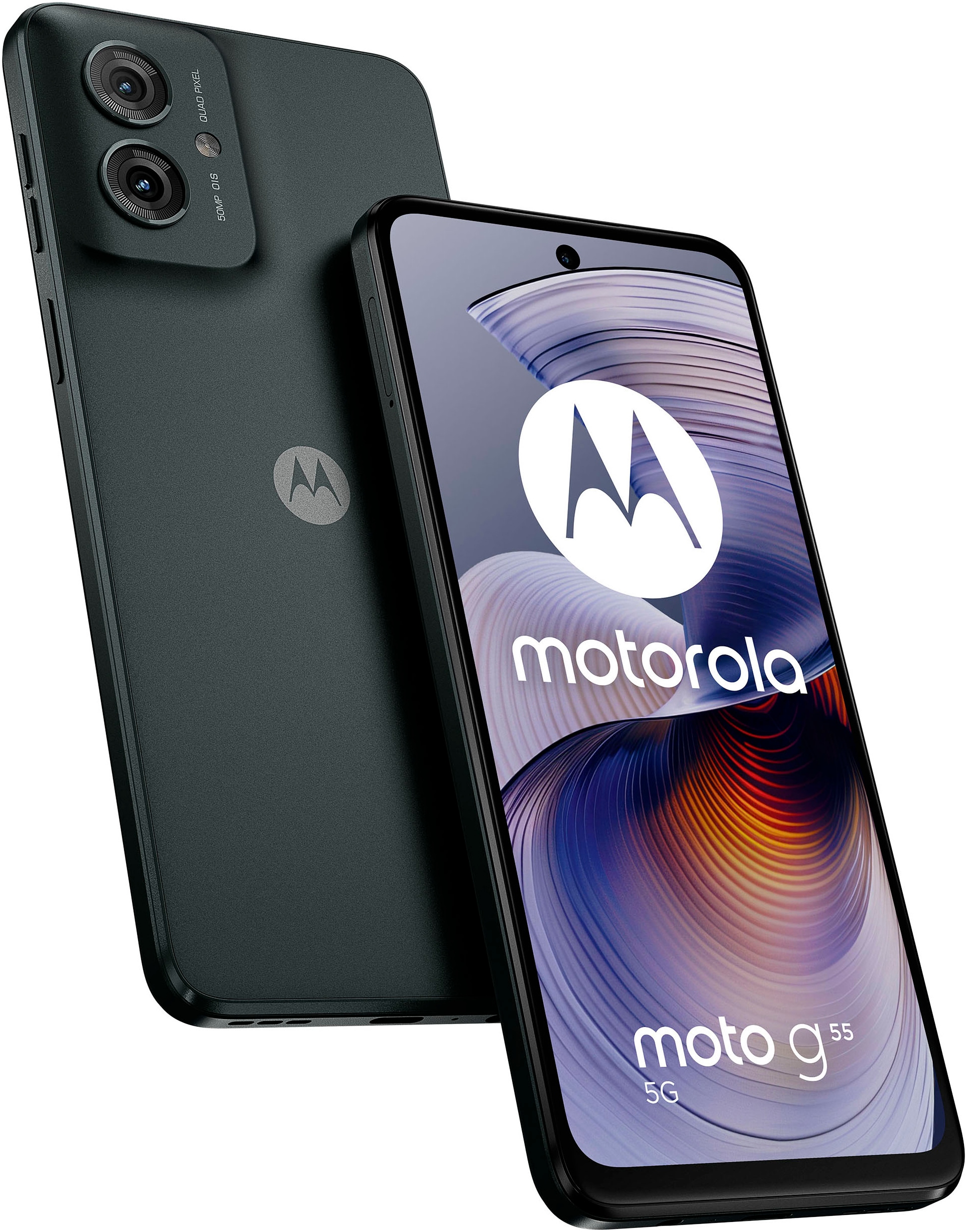 Motorola Smartphone »moto g55 5G«, Forest Grey, 256 GB Speicherplatz