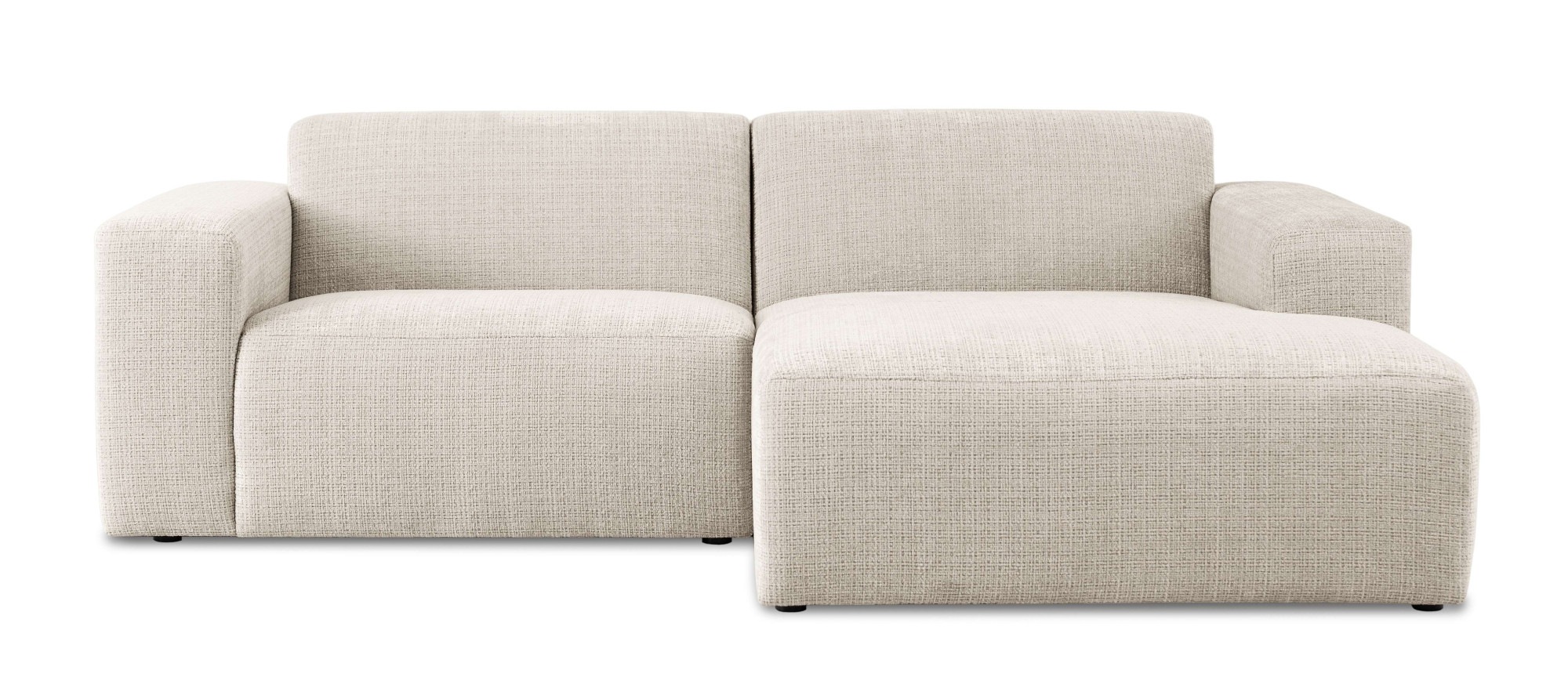 OTTO home Ecksofa »Koa, 228 cm, L-Form, Modulsofa in Cord, Chenille, Struktur, Webstoff« Designsofa, weicher Lounge-Sitzkomfort, Welleunterfederung, bodentief