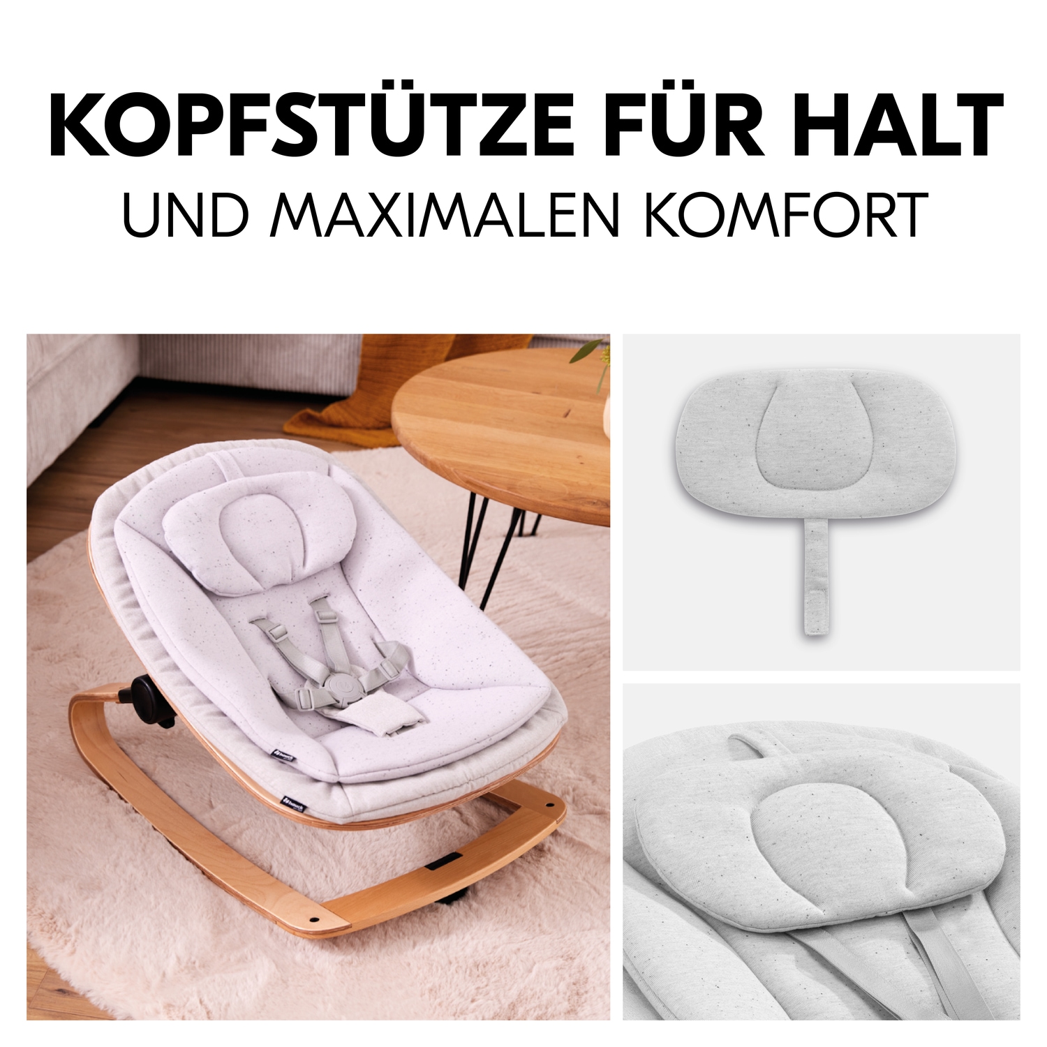 Hauck Hochstuhlaufsatz »Eco Bouncer« bis, 15 kg, inkl. Wippengestell und Alpha-Adapter; FSC® - schützt Wald - weltweit