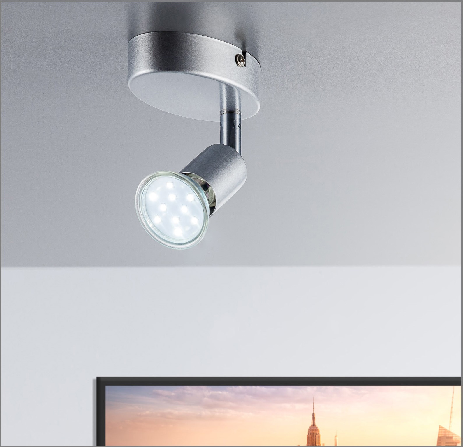 B.K.Licht LED Deckenleuchte, 1 flammig-flammig, LED Deckenlampe Wohnzimmer  schwenkbar GU10 Metall Decken-Spot Leuchte online kaufen | mit 3 Jahren XXL  Garantie