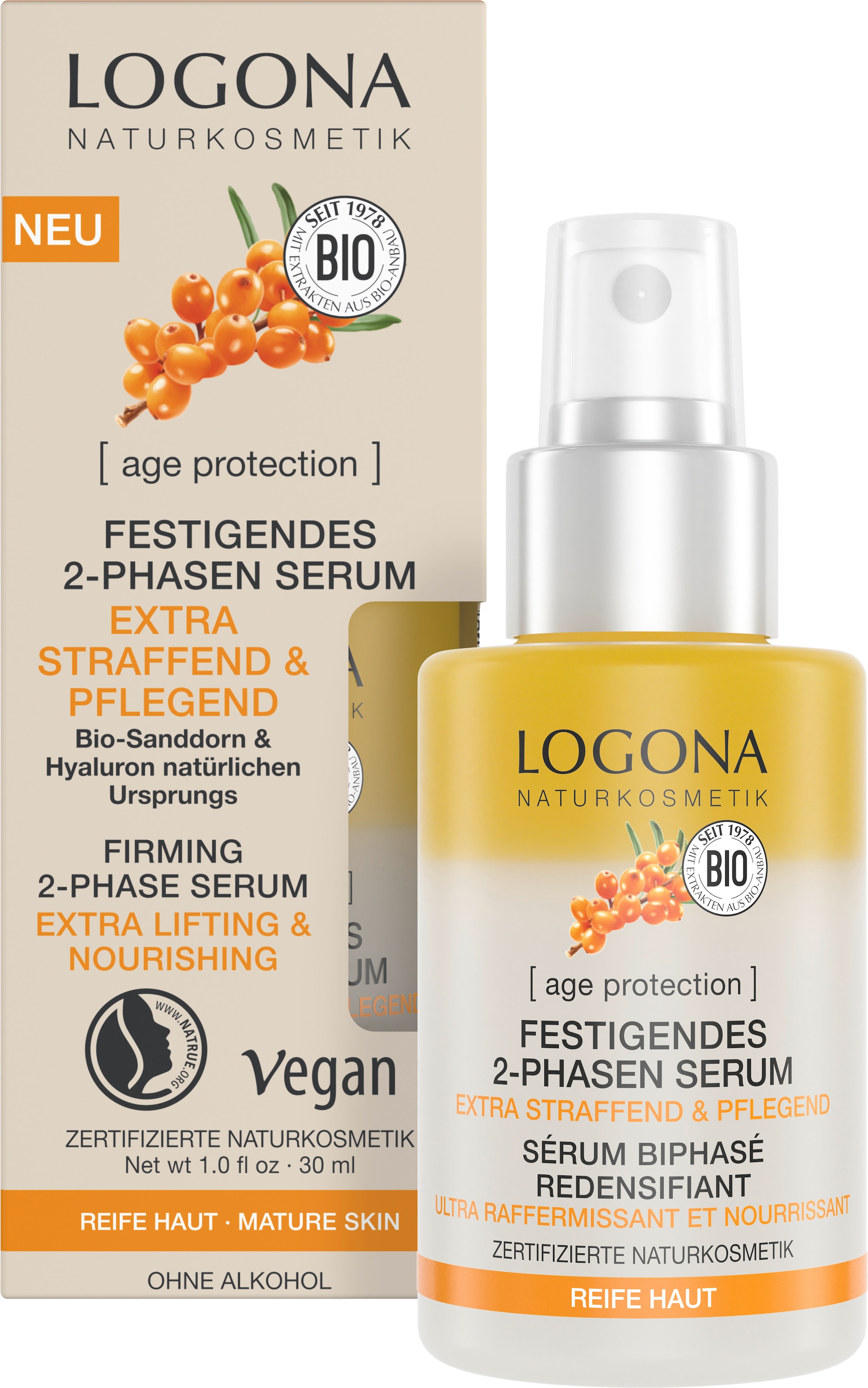 LOGONA Anti-Falten-Serum »age protection Festigendes 2-Phasen-Serum«