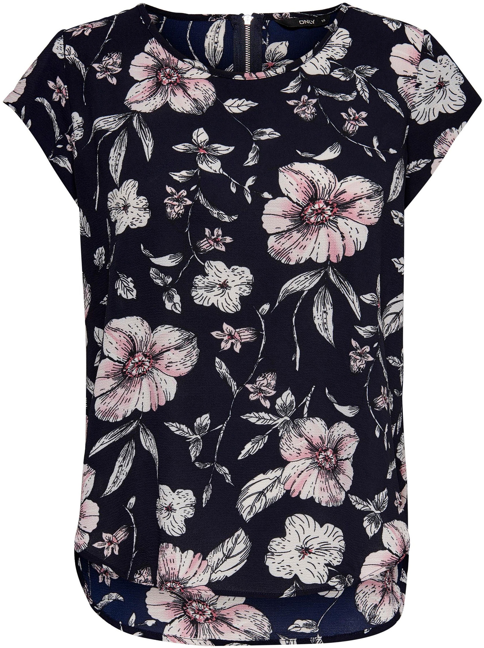 ONLY Shirtbluse AOP NOOS S/S »ONLVIC mit TOP bei PTM«, Print ♕
