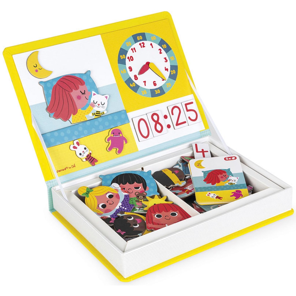 Janod Lernspielzeug »Magnetbuch - Lerne die Uhr«