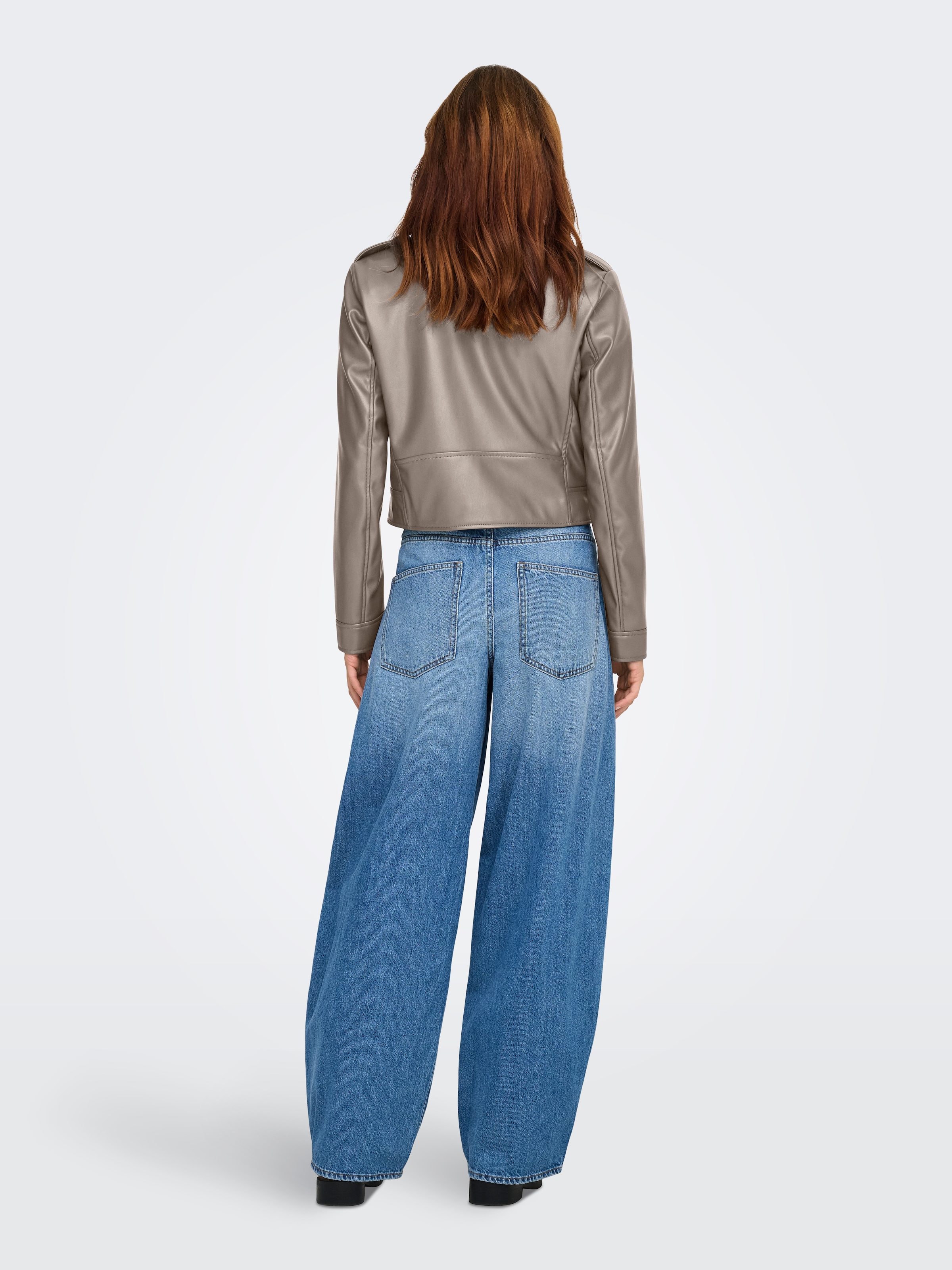 ONLY Lederimitatjacke »ONLCARMEN FAUX LEATHER BIKER CC OTW« mit asymmetrischem Reißverschluss