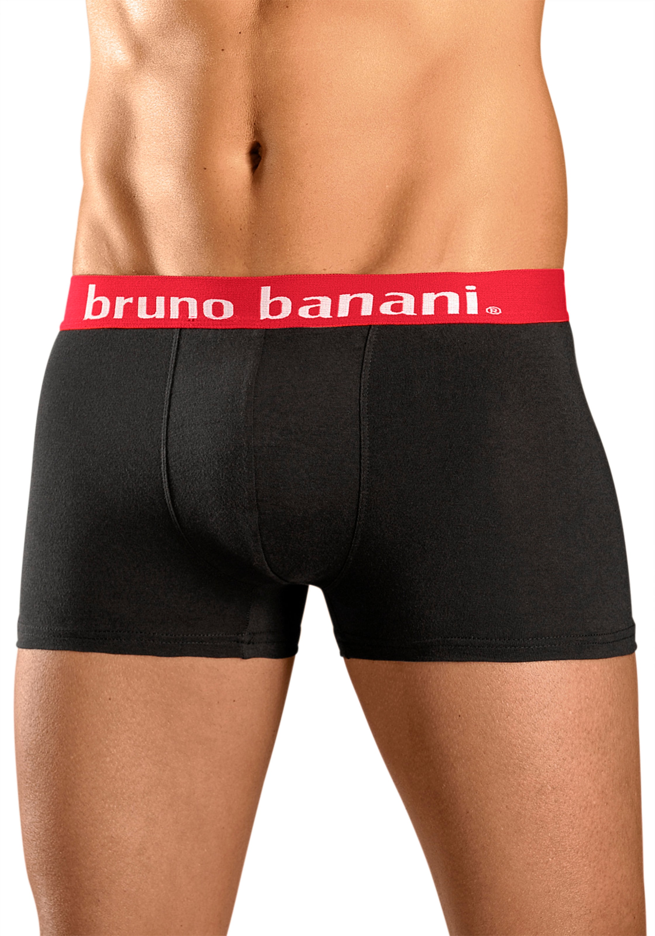 Bruno Banani Boxer »Boxershorts für Herren«, (Packung, 4 St.), mit Kontrast-Webbund
