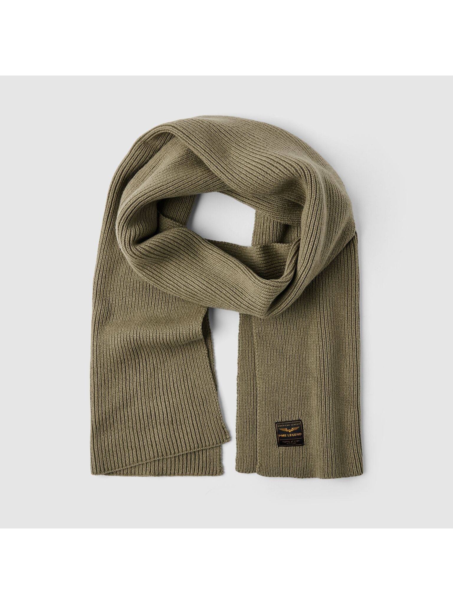 PME LEGEND Strickschal mit Logo Stickerei