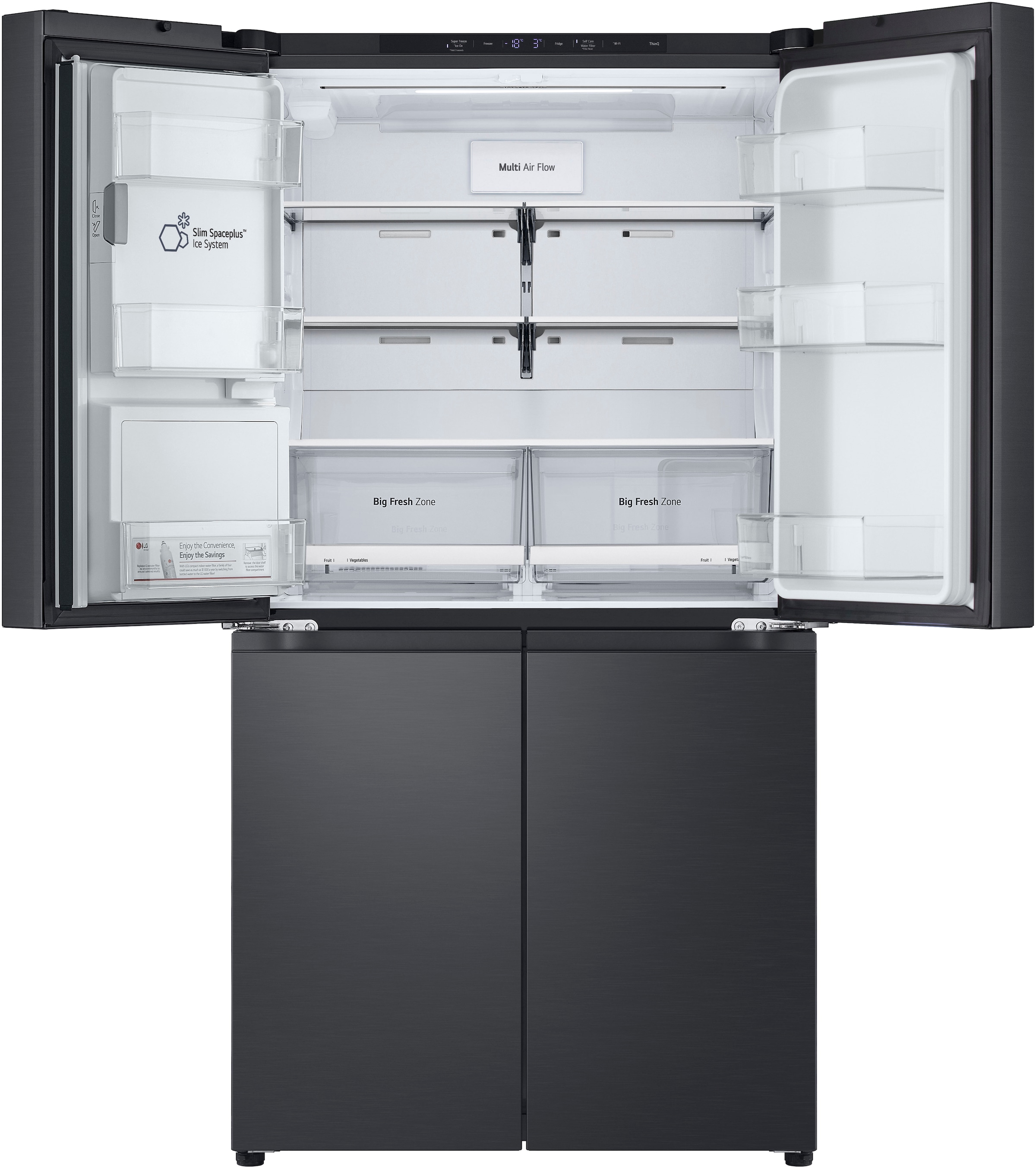LG Multi Door Full Size Serie 9 »GMF960EV2E« 179,2 cm hoch 91,4 cm breit No Frost, Wasserspender mit Smart Fill, großer Nutzinhalt von 646 L