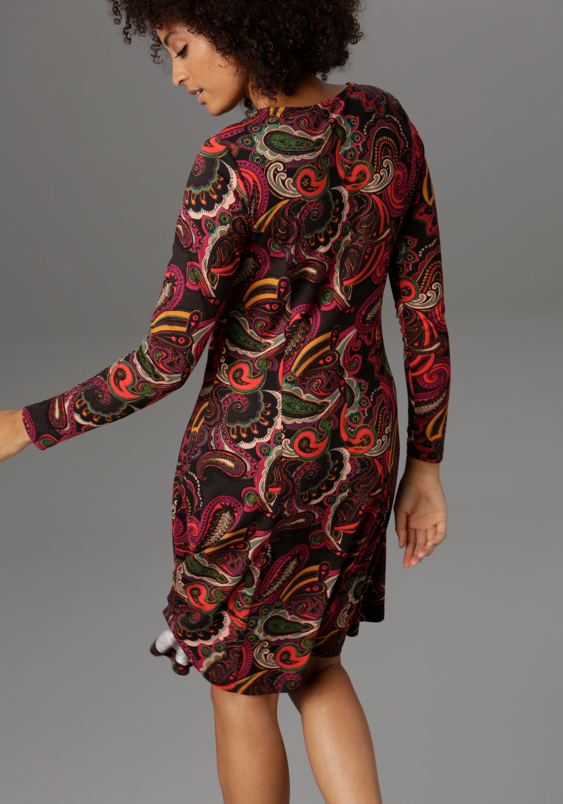 Paisley-Druck bei satten in Farben SELECTED Aniston Jerseykleid,