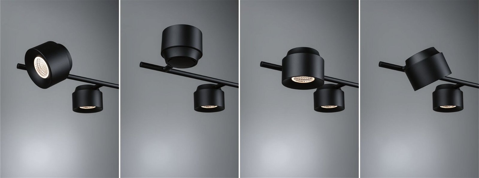 Paulmann LED Pendelleuchte »Puric Pane Effect 6x 6,5W Schwarz 230V Metall/Kunststoff«, 6 flammig, 3-step-dimmbar
