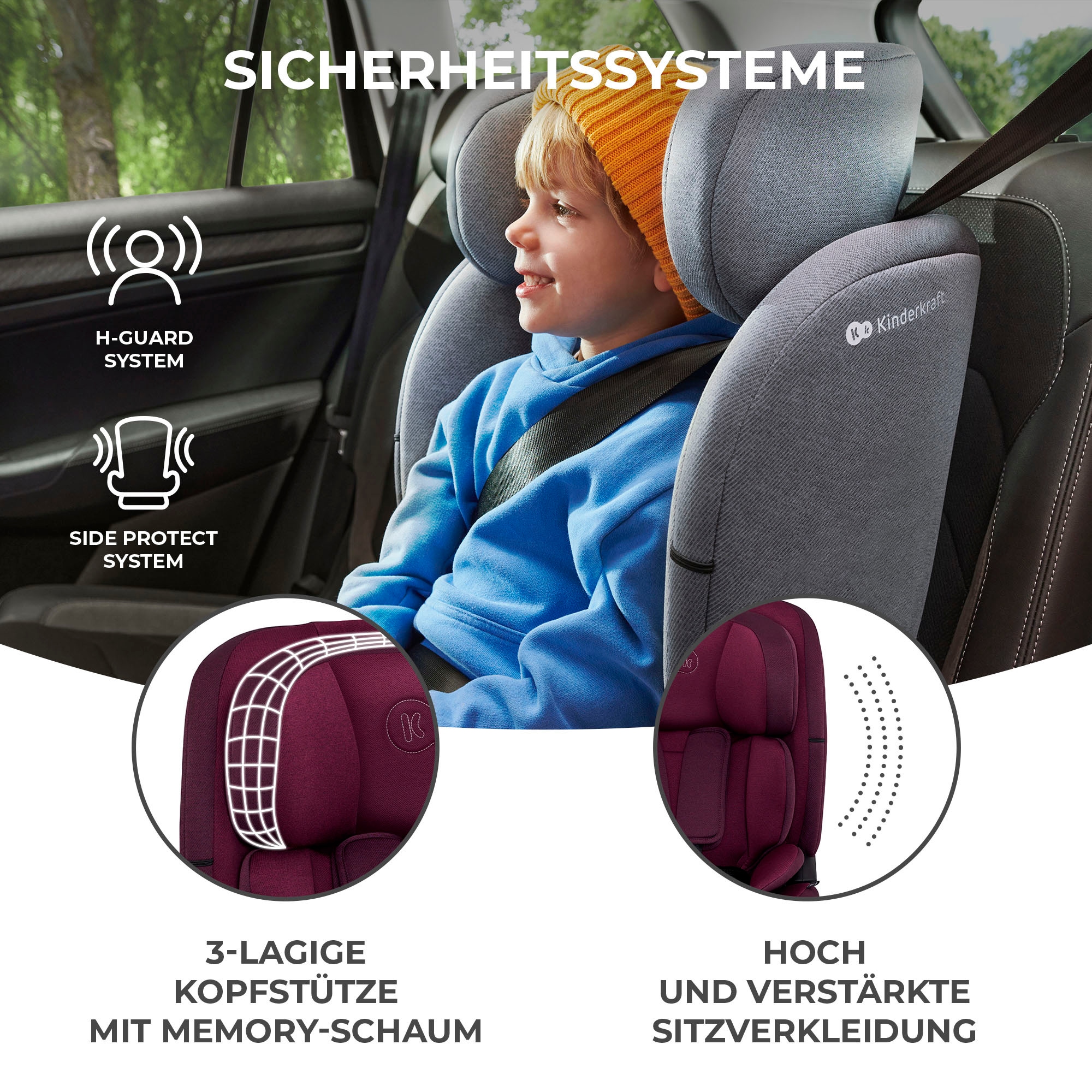Kinderkraft Autokindersitz »ONETO3 i-Size« Klasse I / II / III (9-36 kg)