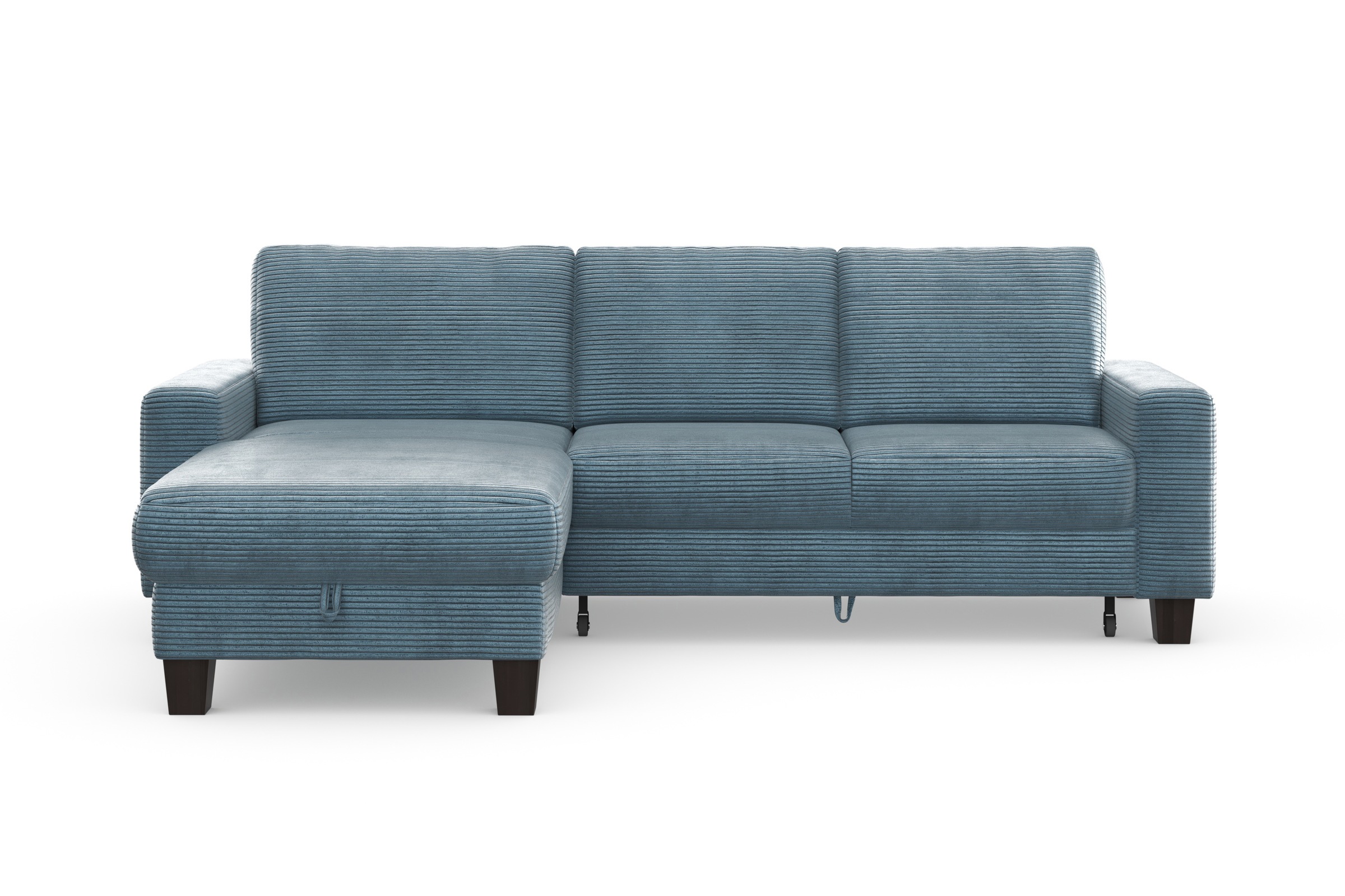 Home affaire Ecksofa »Summer L-Form«, mit Recamiere, mit oder ohne Bettfunktion und Bettkasten, Cord-Bezug