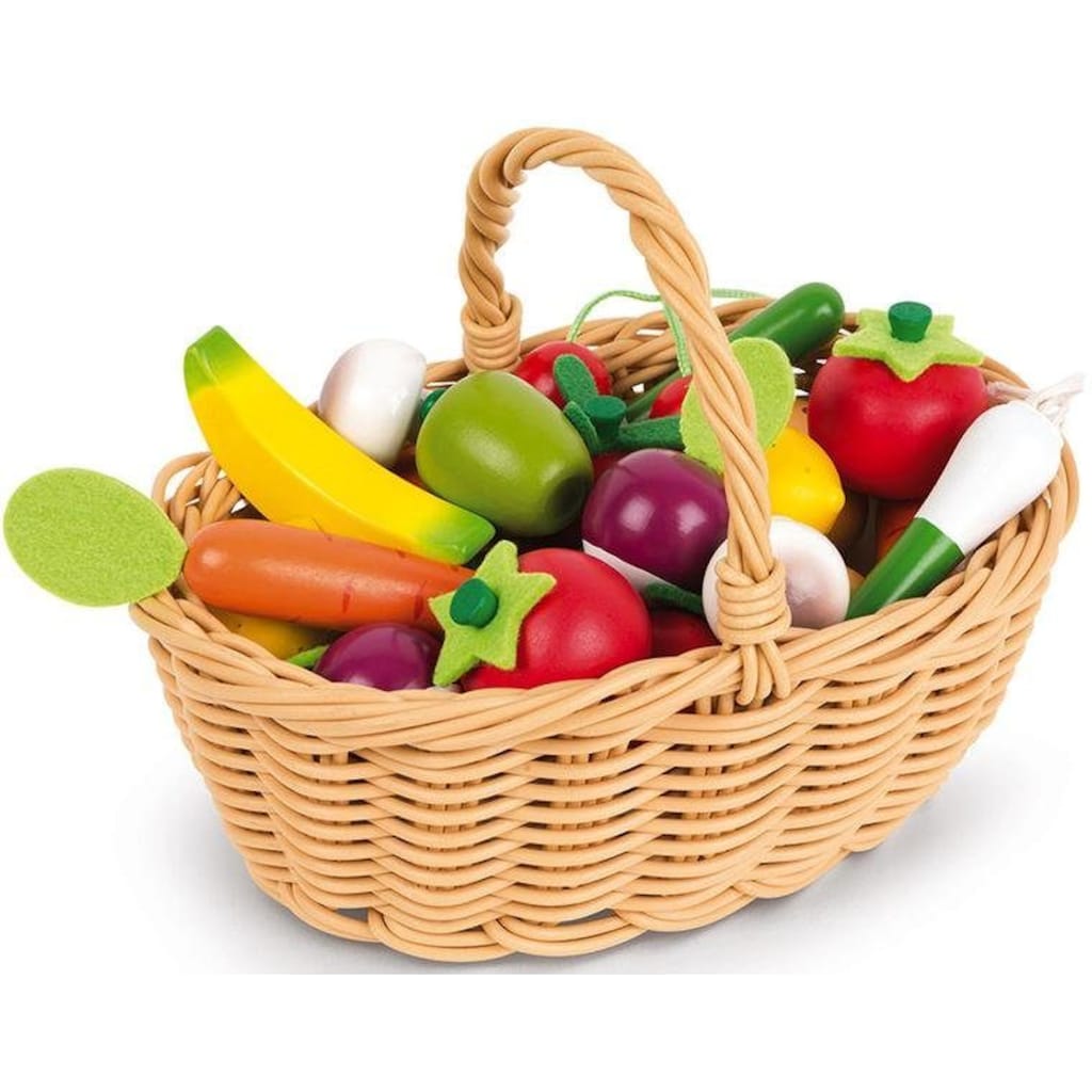 Janod Spiellebensmittel »Obst- und Gemüse Sortiment im Korb«