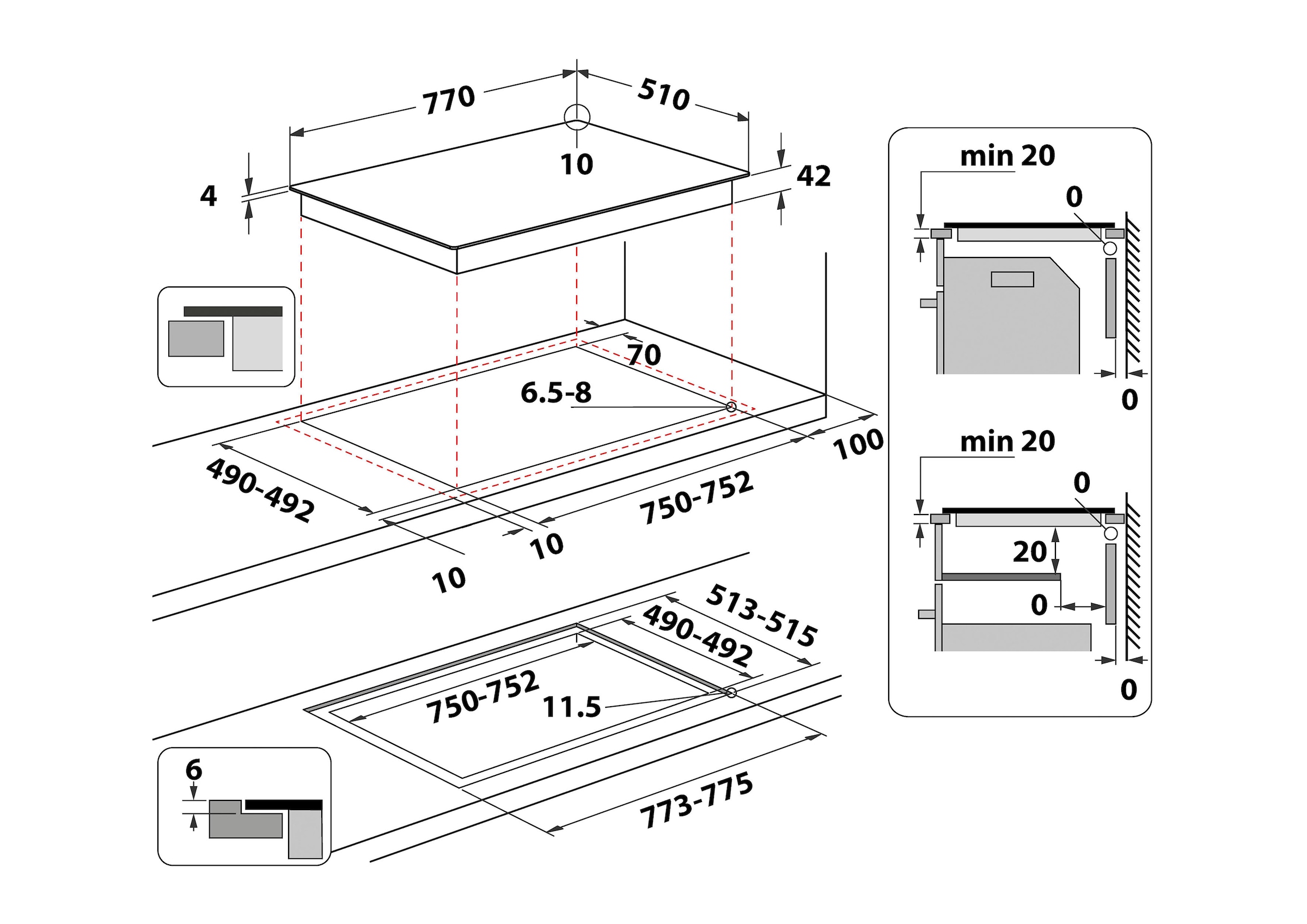 Privileg Elektro-Kochfeld von SCHOTT CERAN® »PCTAC 7042 NE«, mit Timer