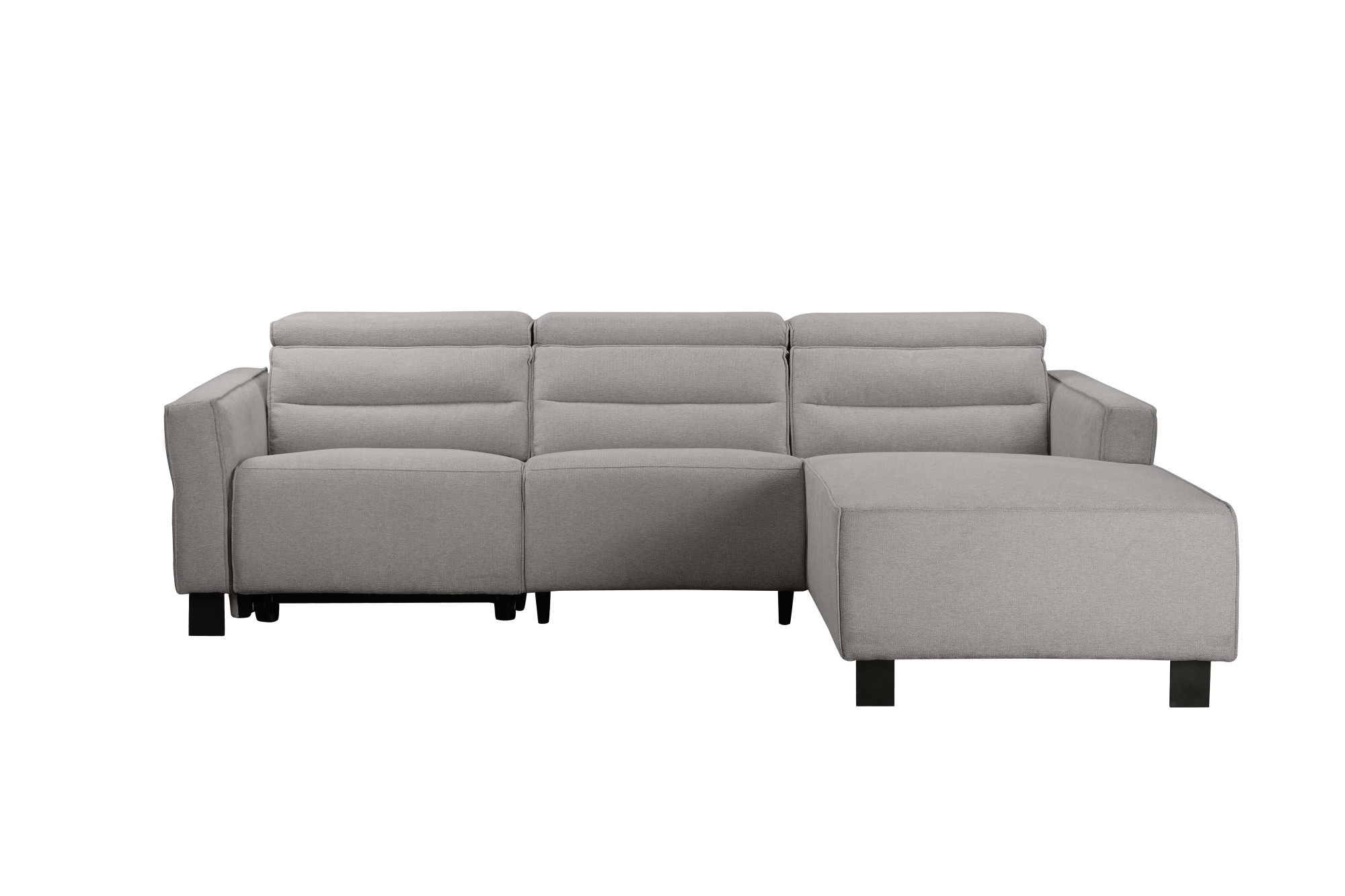 OTTO home Ecksofa »CARPARI Webstoff,L-Form,224 cm, man./elektr. Relaxfunktion« (USB A/C), sowie Kopfteilverstellung