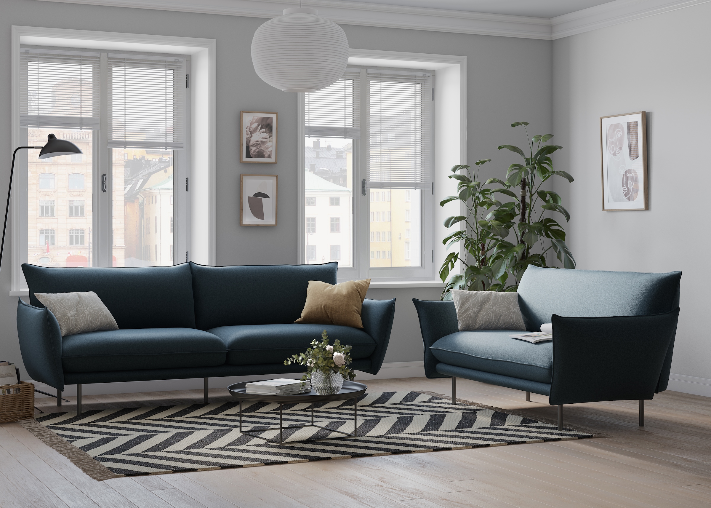 Home affaire 2-Sitzer »Stine« Besonderes Design durch Kissenoptik und Keder, by Morten Georgsen