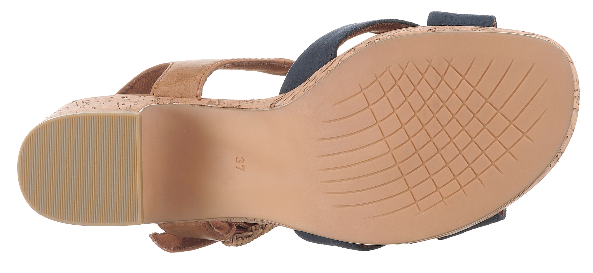 MARCO TOZZI Sandalette  , Blockabsatz, Plateau, Sommerschuh, Sandale mit Feel Me-Ausstattung