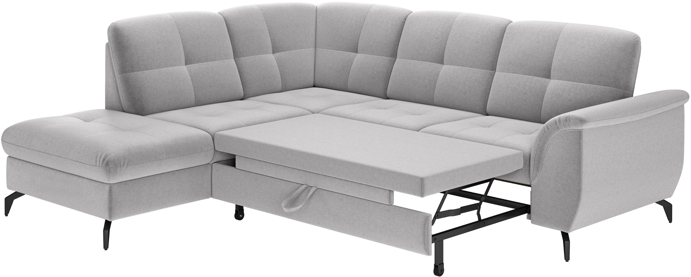 sit&more Ecksofa »Zora L-Form«, wahlweise mit Bettfunktion und Bettkasten