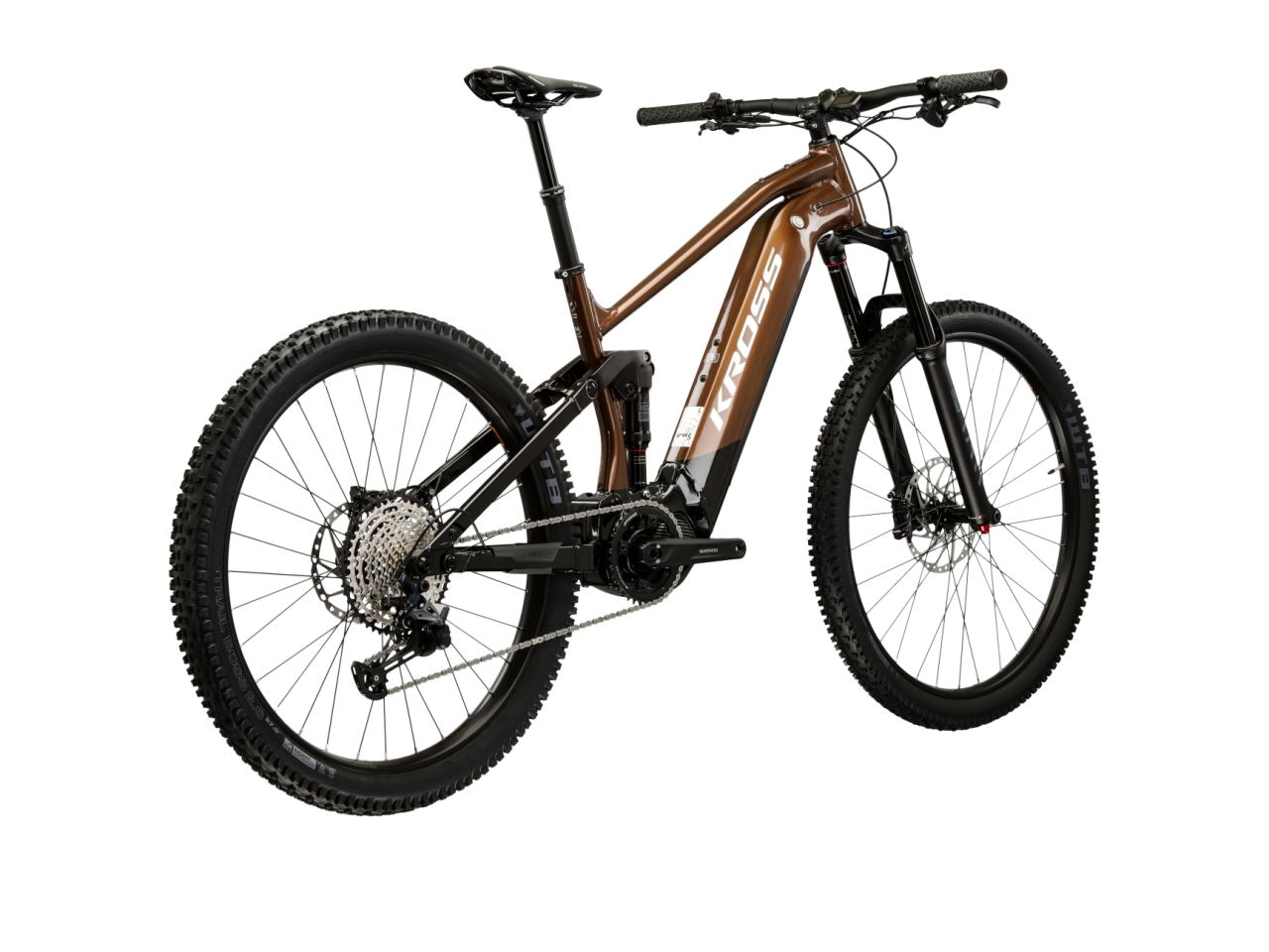 Kross »E-MTB Fully 29" Grist Boost 3.0 braun 12 Gänge - Shimano Mittelmotor« 12 Gang Shimano DEORE SLX M7100 Schaltwerk Kettenschaltung Mittelmotor 250 W SHIMANO 36 V/250 W, Mittelmotor EP800