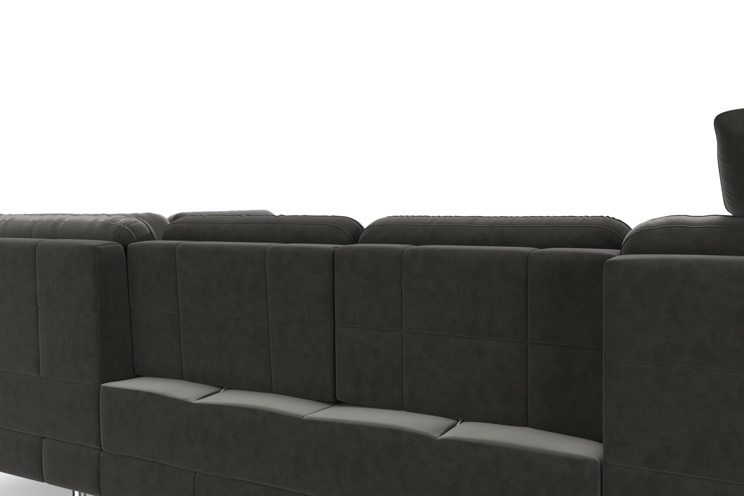 sit&more Wohnlandschaft »Bendigo U-Form«, inklusive Sitztiefenverstellung, Bodenfreiheit 15 cm, in 2 Fußfarben