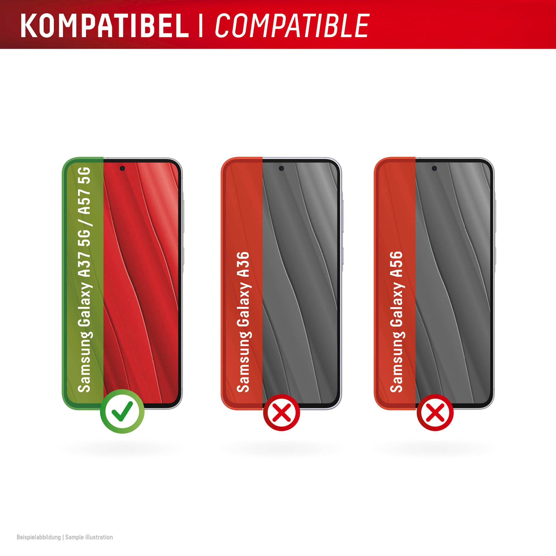 Displex Displayschutzglas »Smart Glass« für Samsung Galaxy A57 5G Displayschutzfolie, Schutzfolie, Bildschirmschutz, kratz- & stoßfest