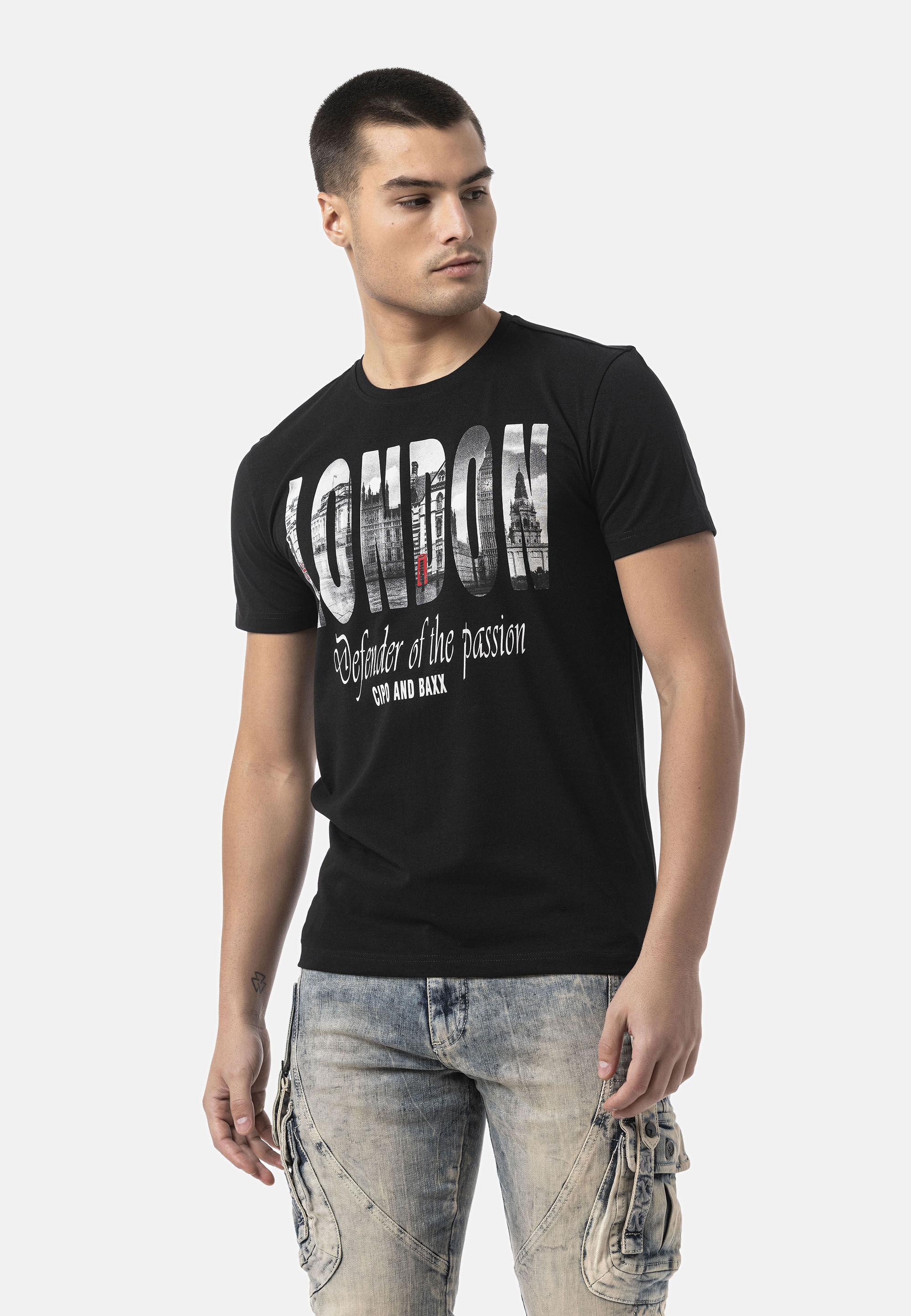 Cipo & Baxx T-Shirt »CT826« in Regular Fit