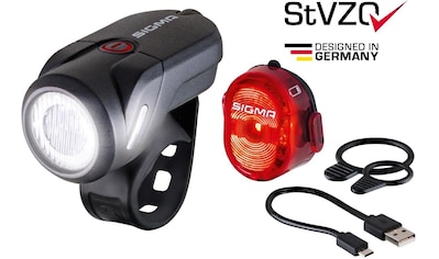 SIGMA SPORT Fahrradbeleuchtung »AURA 35 USB / NUGGET II K-Set«, (Spar-Set, 4, Front-... kaufen