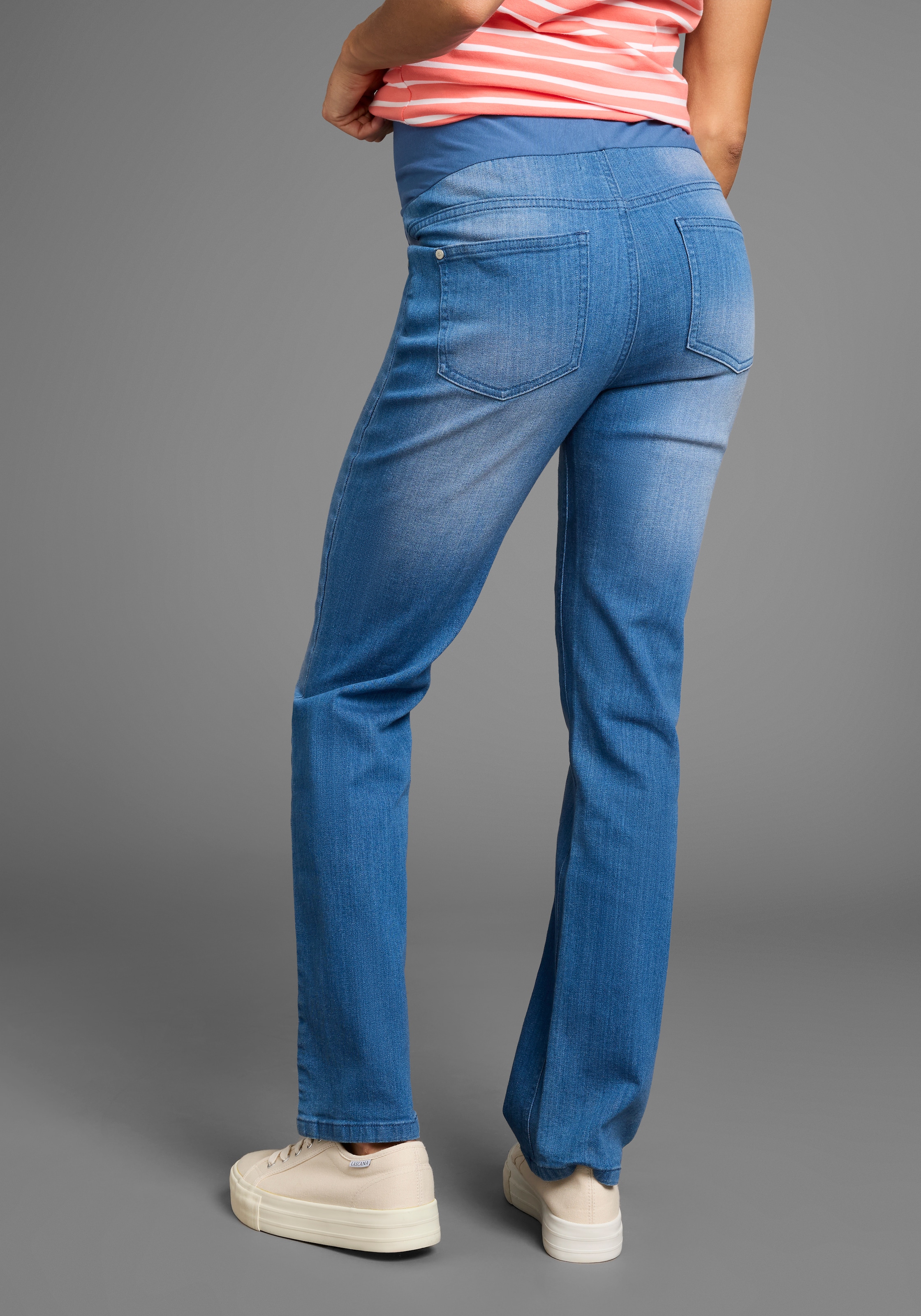 Neun Monate Umstandsjeans »Schwangerschaft-Jeans, straight-fit«, Umstandsjeans in gerader Form