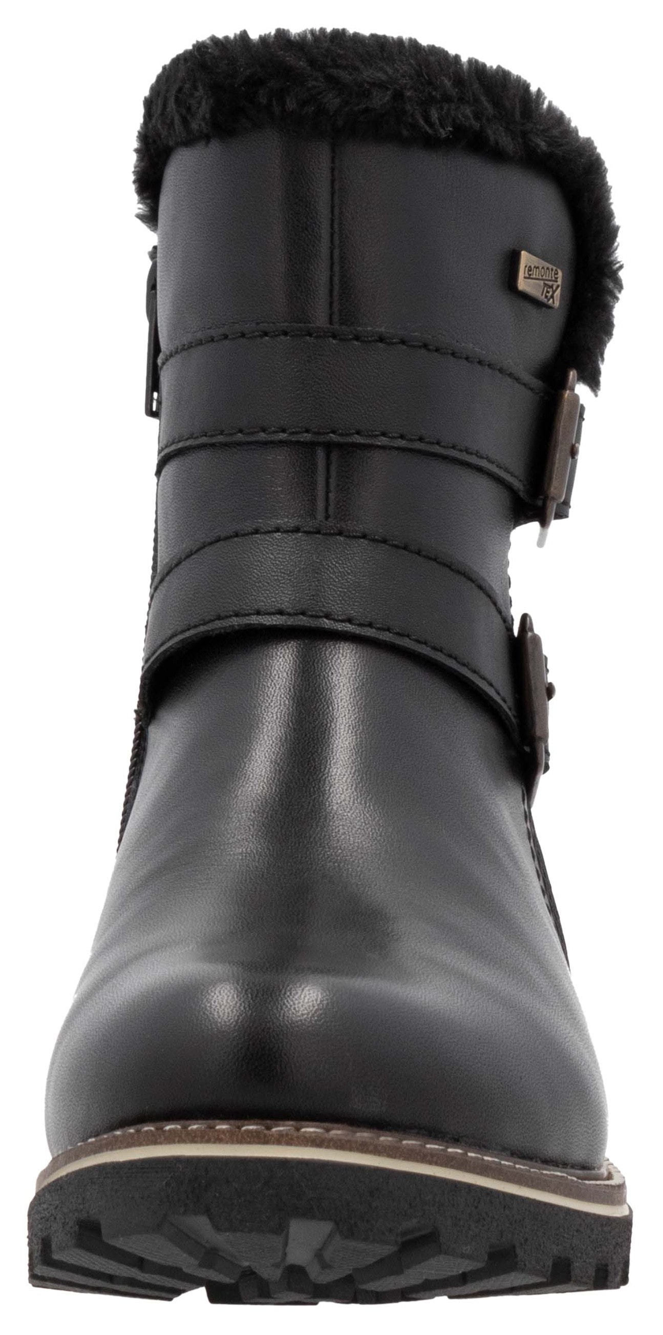 Remonte Winterboots, Blockabsatz, Winterstiefelette, Outdorrschuh mit TEX-Membran